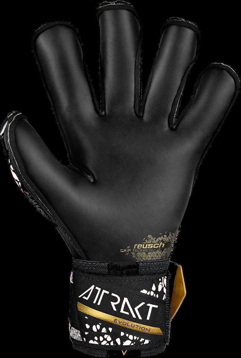 REUSCH ATTRAKT GOLD X EVOLUTION CUT FINGER SUPPORT BLACK/GOLD/WHITE