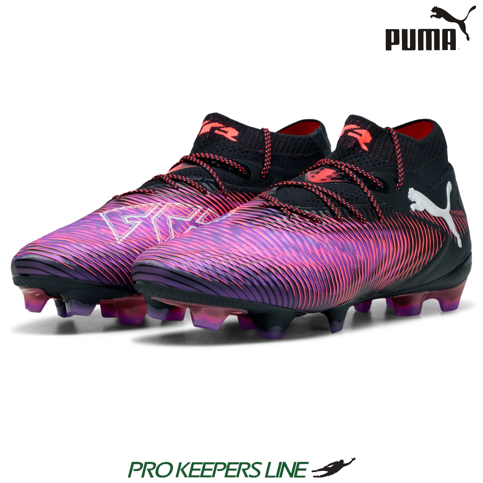 PUMA FUTURE 8 ULTIMATE FG PUMA BLACK-PUMA WHITE-GLOWING RED