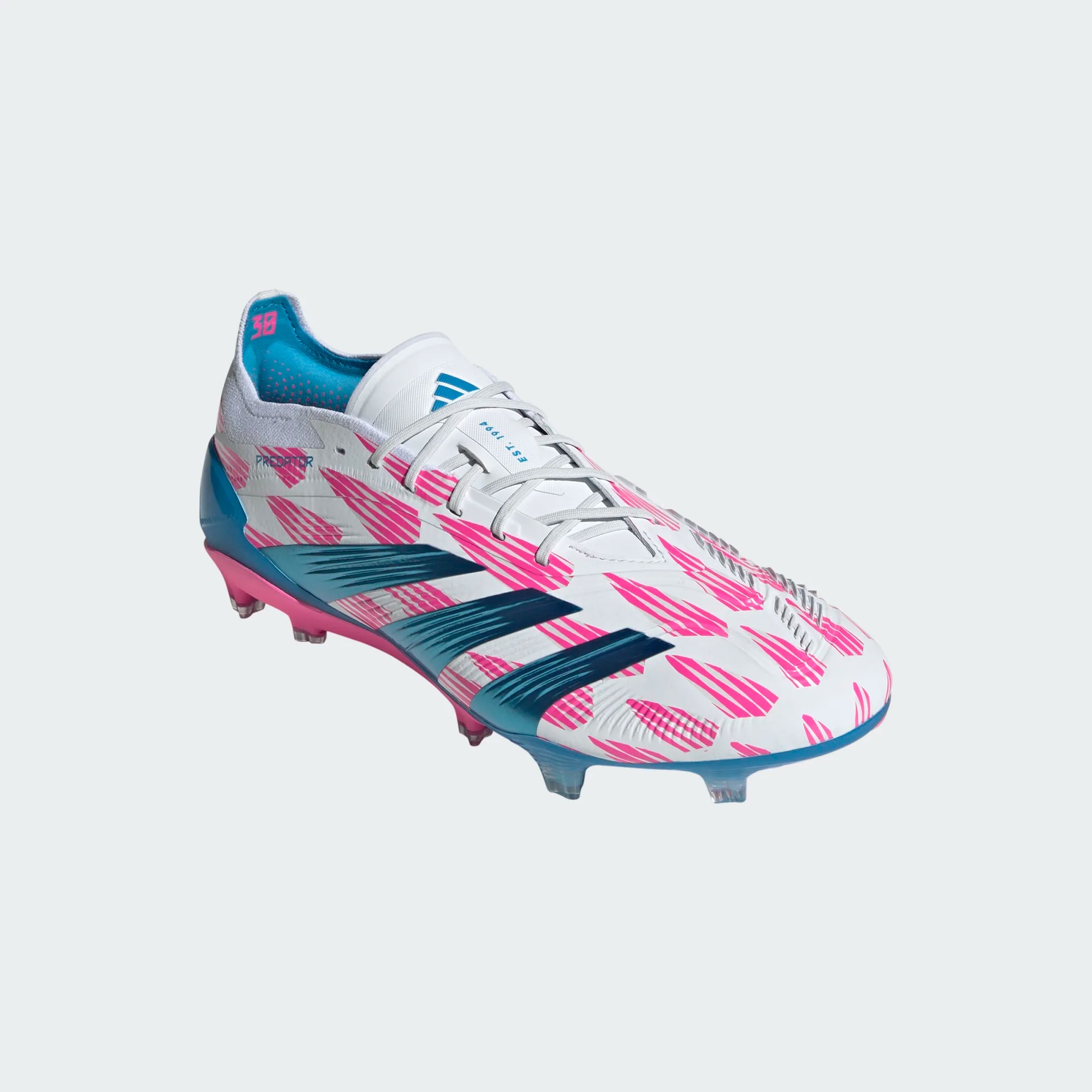 ADIDAS PREDATOR ELITE FG WHITE/SOLAR BLUE/SOLAR PINK