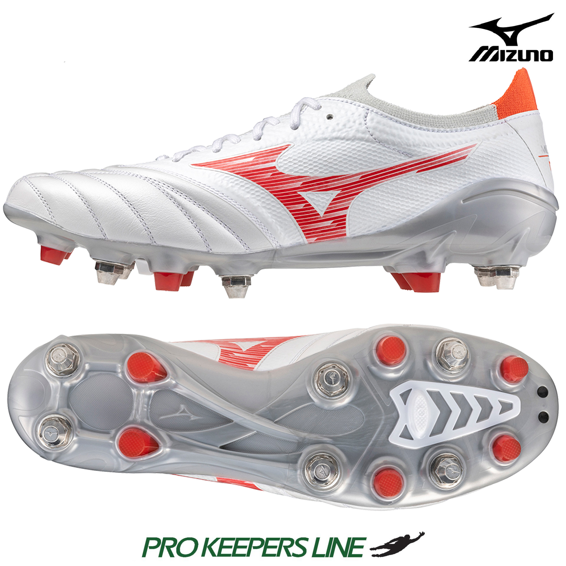 MIZUNO MORELIA NEO IV BETA MIX WHITE RADIANT RED US 14 UK 13 EU 48.5 P1GC2442 60 US 14 UK 13 EU 48.5 007