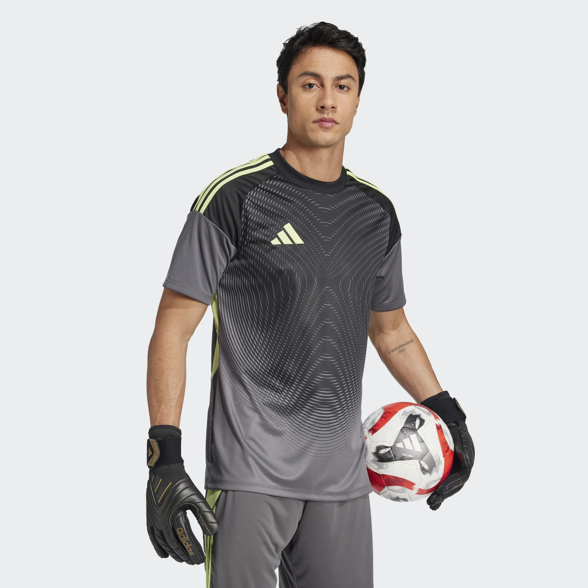 ADIDAS TIRO25 COMPETITION GK JERSEY SHORT SLEEVE GREY FIVE