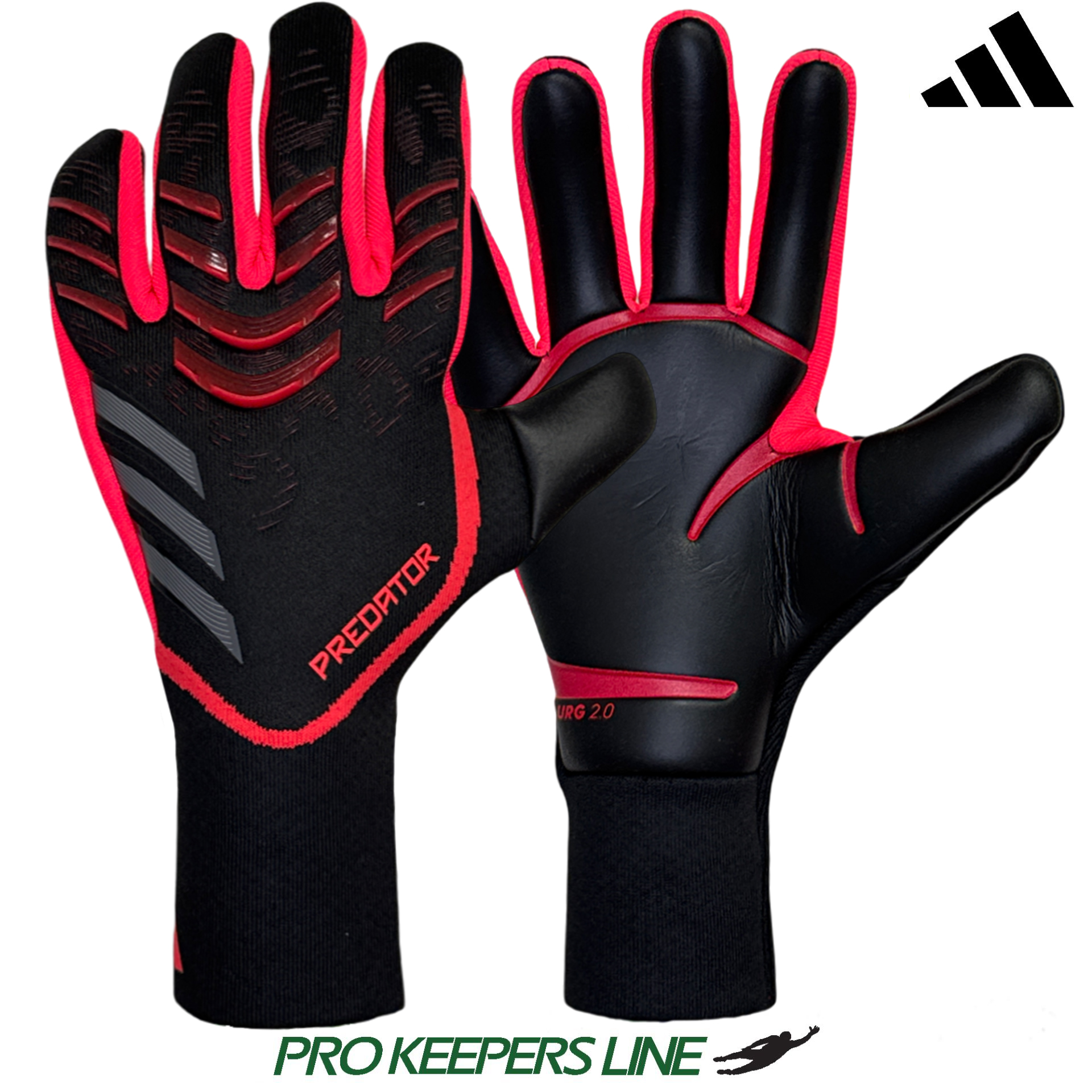 ADIDAS PREDATOR GL PRO BLACK/BLACK/LUCID RED