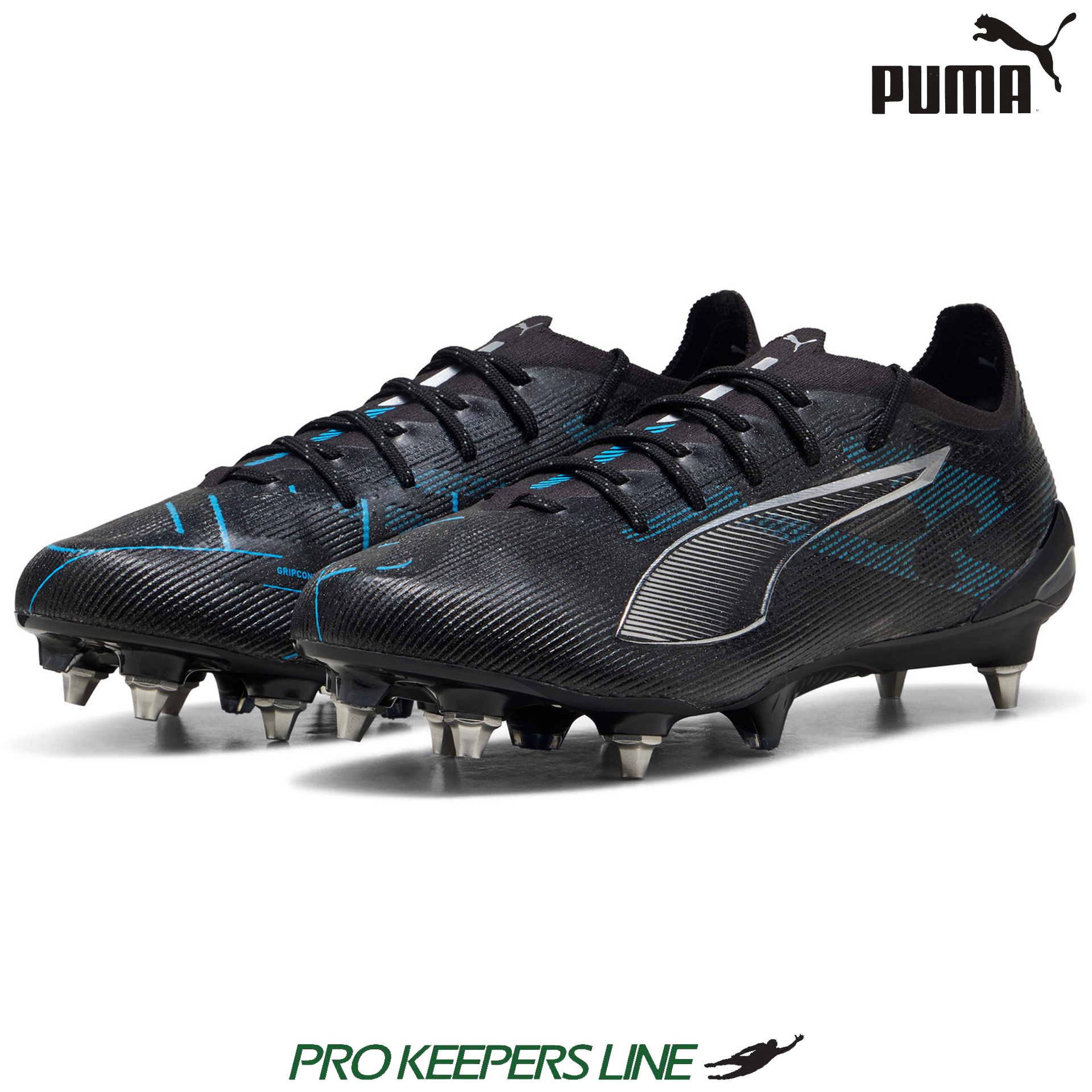 PUMA ULTRA 5 ULTIMATE MXSG PUMA BLACK-PUMA SILVER-BRIGHT AQUA