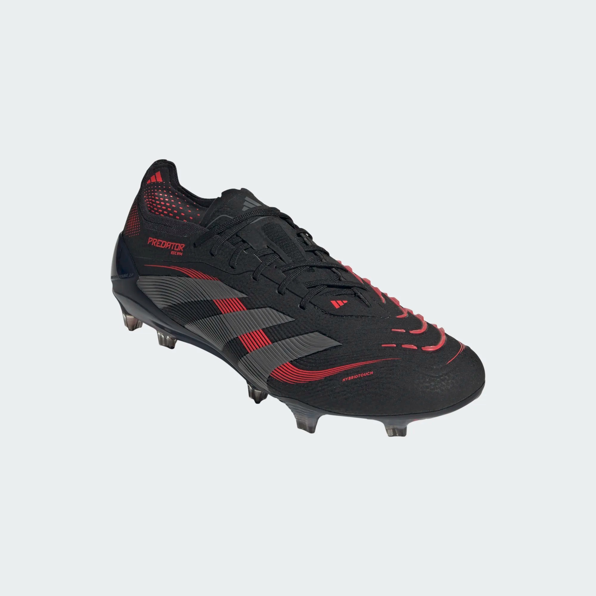 ADIDAS PREDATOR ELITE FG CORE BLACK/ GREY FOUR / LUCID RED