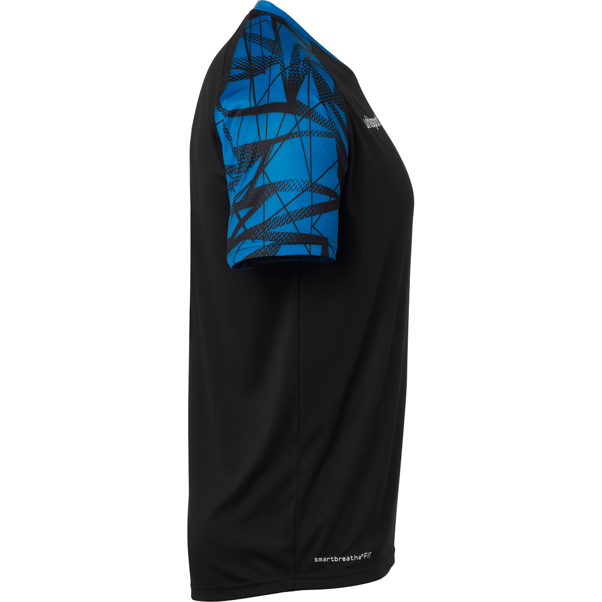 UHLSPORT GOAL 25 JERSEY SHORT SLEEVE BLACK/PACIFIC BLUE JUNIOR