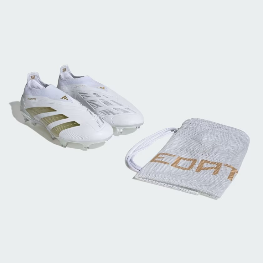 ADIDAS PREDATOR ELITE LL FG FOOTWEAR WHITE/METALLIC GOLD/FOOTWEAR WHITE