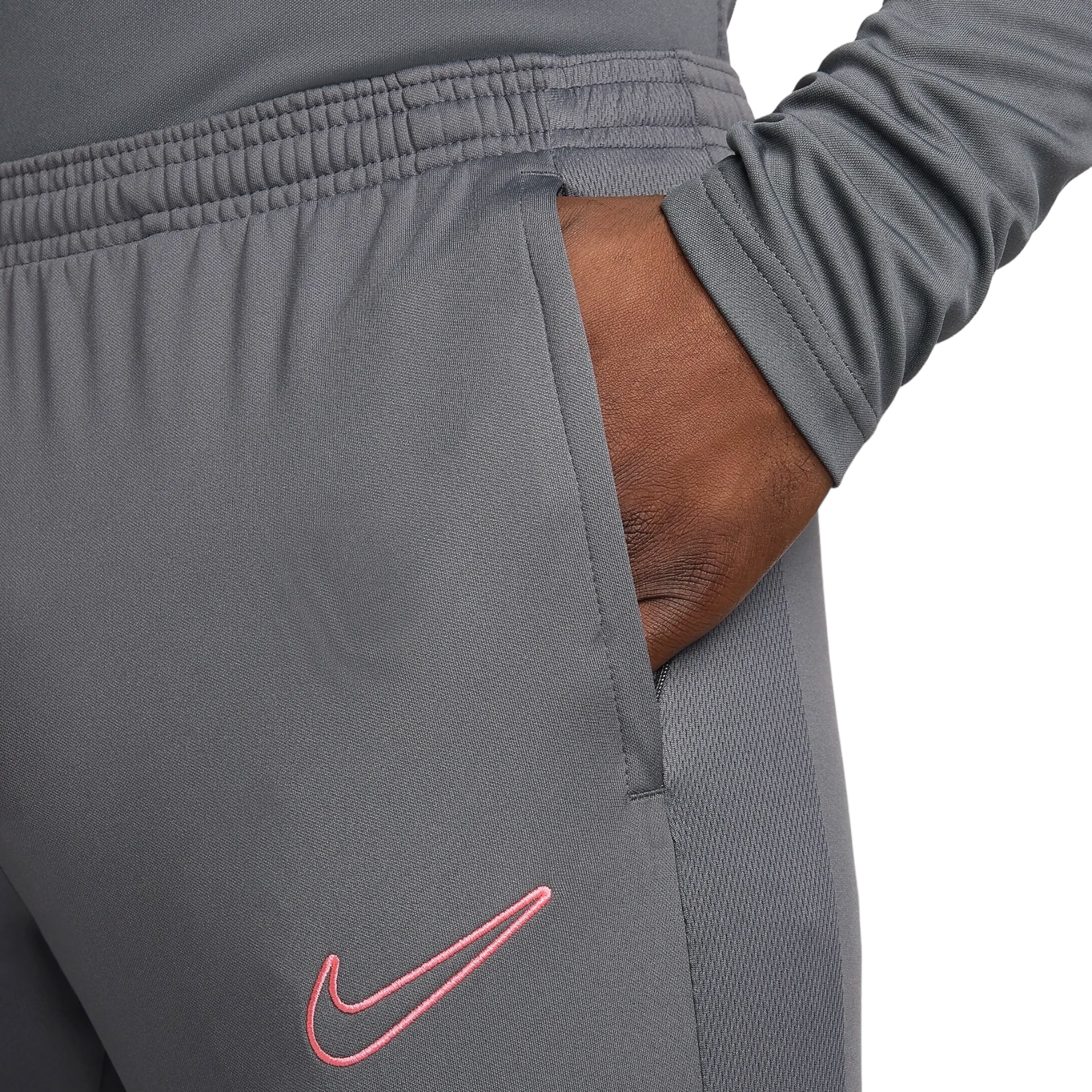 NIKE ACADEMY MEN'S DRI-FIT ZIP GLOBAL FOOTBALL PANT GREY/IRON