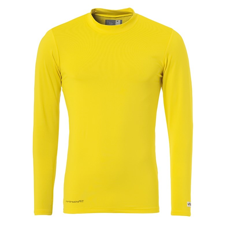 UHLSPORT DISTINCTION BASELAYER FLUO LEMON YELLOW