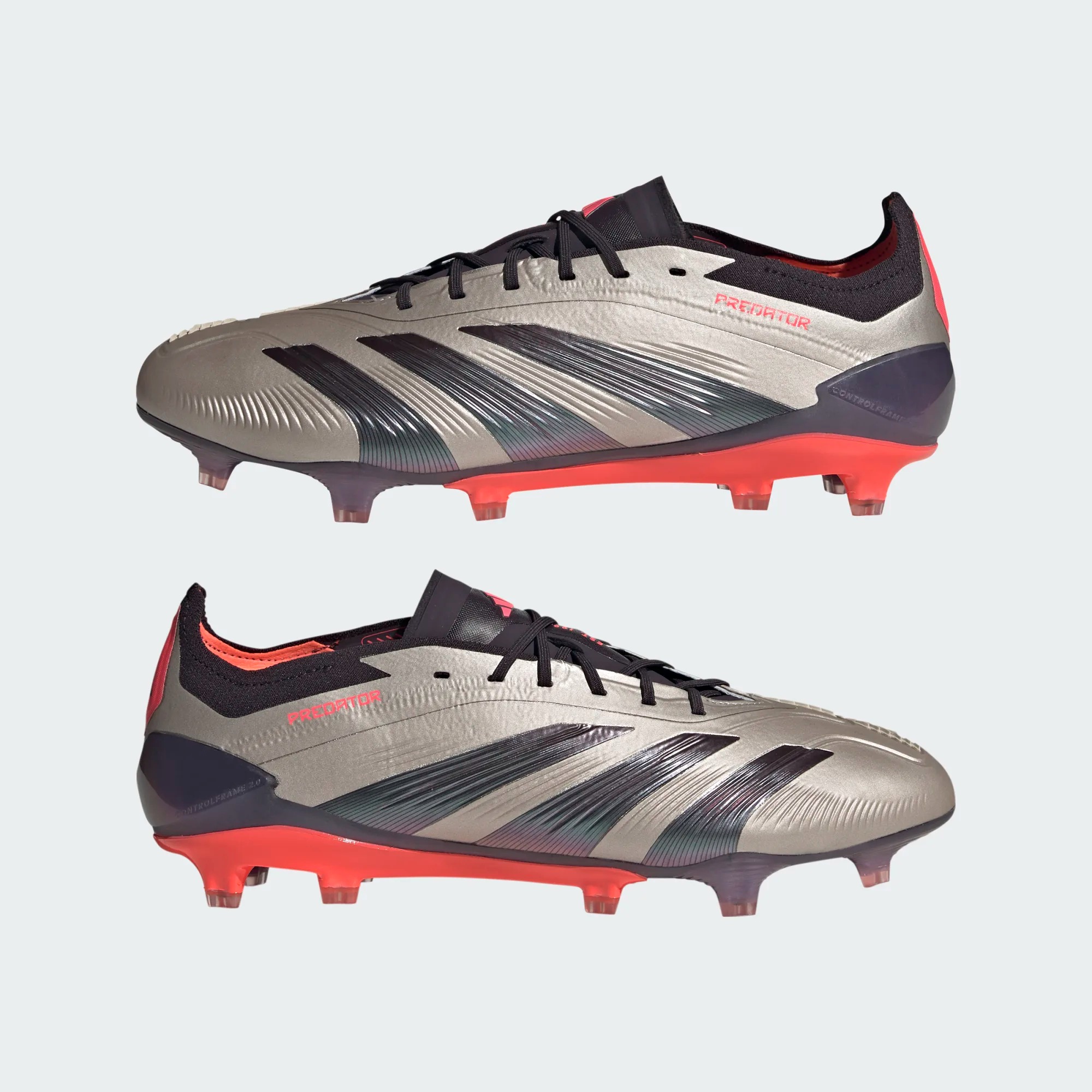 ADIDAS PREDATOR ELITE FG PLATIN METALLIC/AURORA BLACK/CARBON