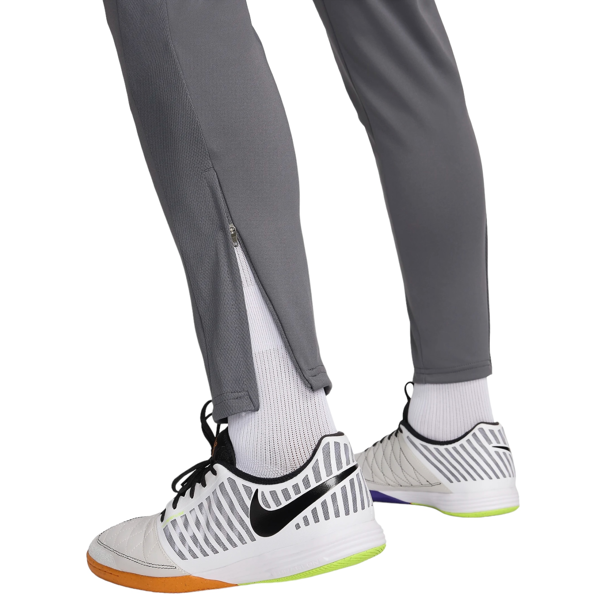 NIKE ACADEMY MEN'S DRI-FIT ZIP GLOBAL FOOTBALL PANT GREY/IRON