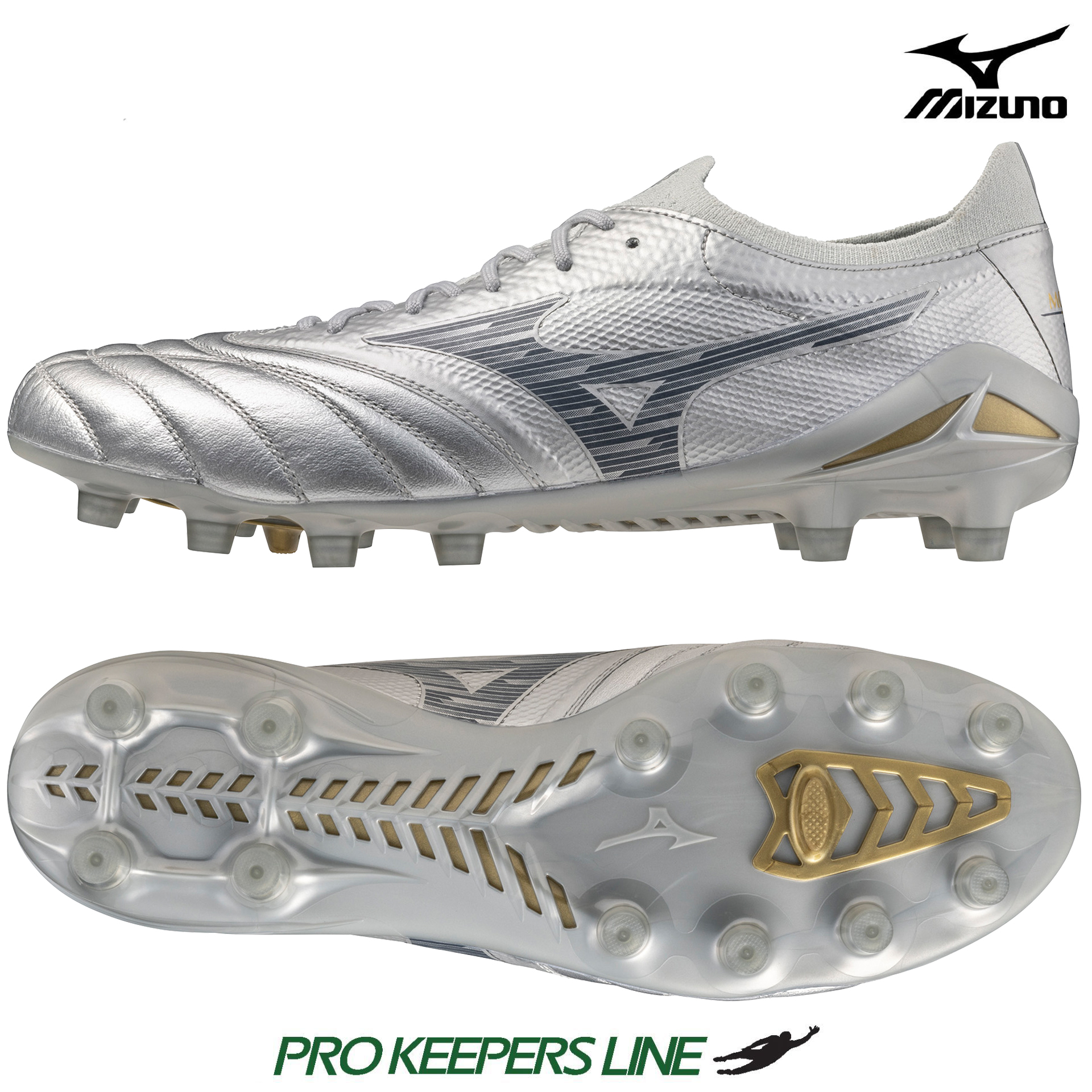 MIZUNO MORELIA NEO IV BETA ELTE FG GALAXY SILVER/8605 C/COOL GRAY