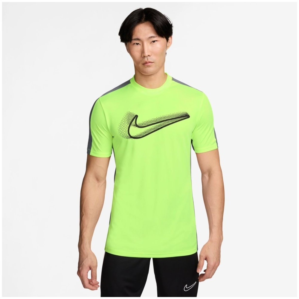 NIKE ACADEMY MEN DRI-FIT FOOTBALLSHIRT VOLT/COOL GREY/BLACK