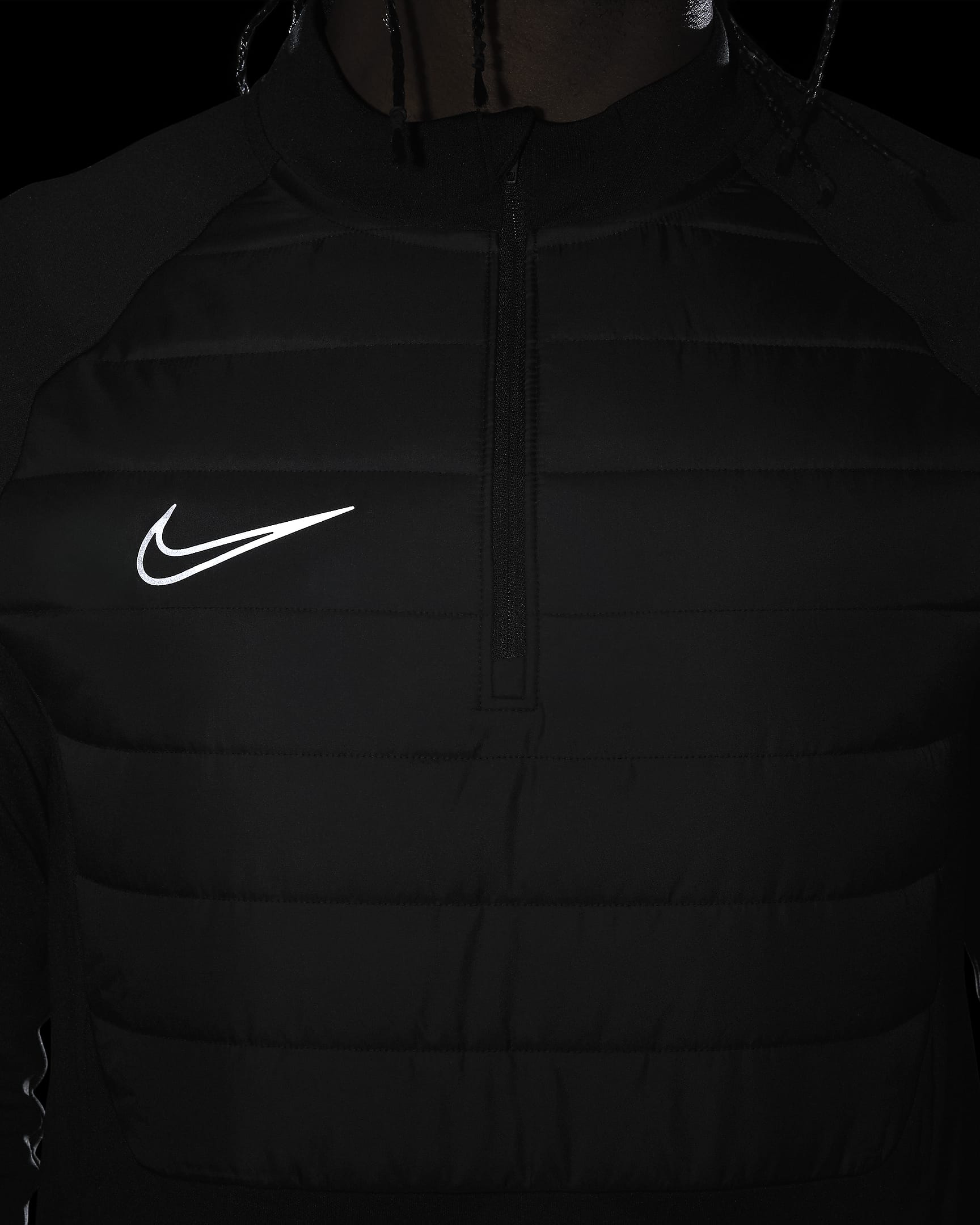 NIKE ACADEMY WINTER WARRIOR TOP BLACK/VOLT