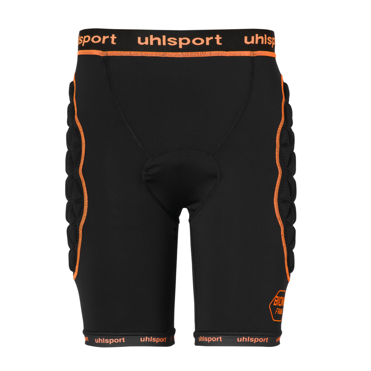 UHLSPORT BIONIKFRAME PADDED SHORT BLACK/ FLUO ORANGE