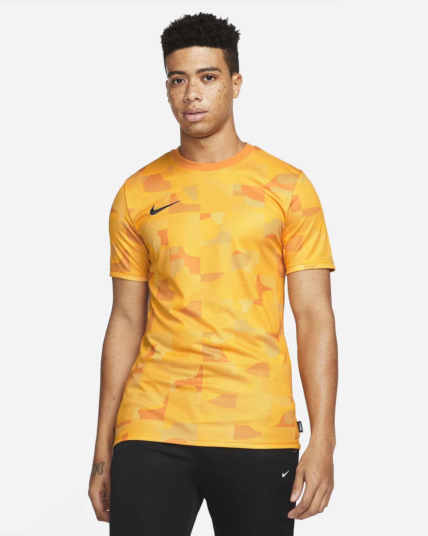 NIKE F.C. DRI-FIT LIGHT CURRY/ UNIVERSITY GOLD