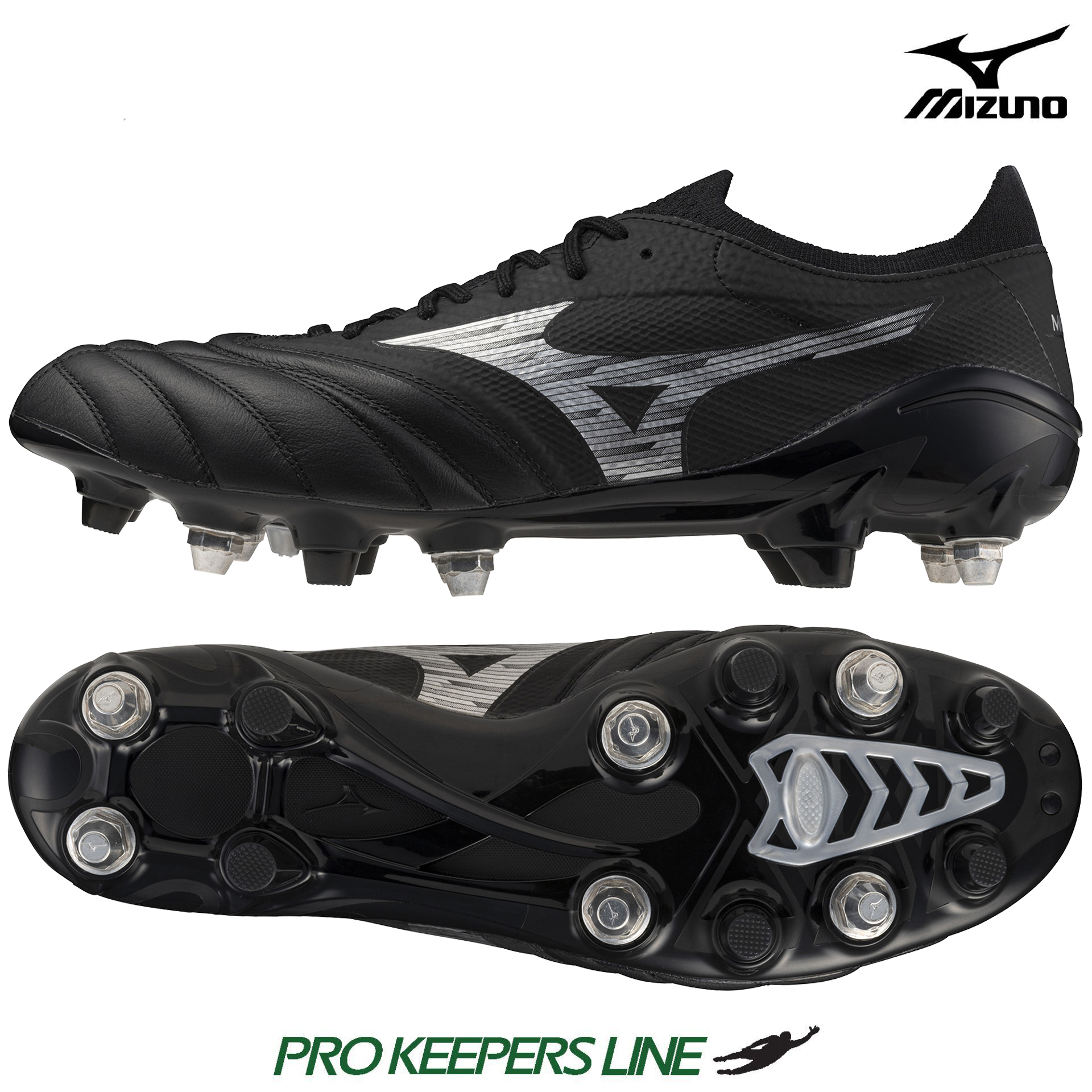 MIZUNO MORELIA NEO IV BETA ELITE MIX BLACK/GALAXY SILVER