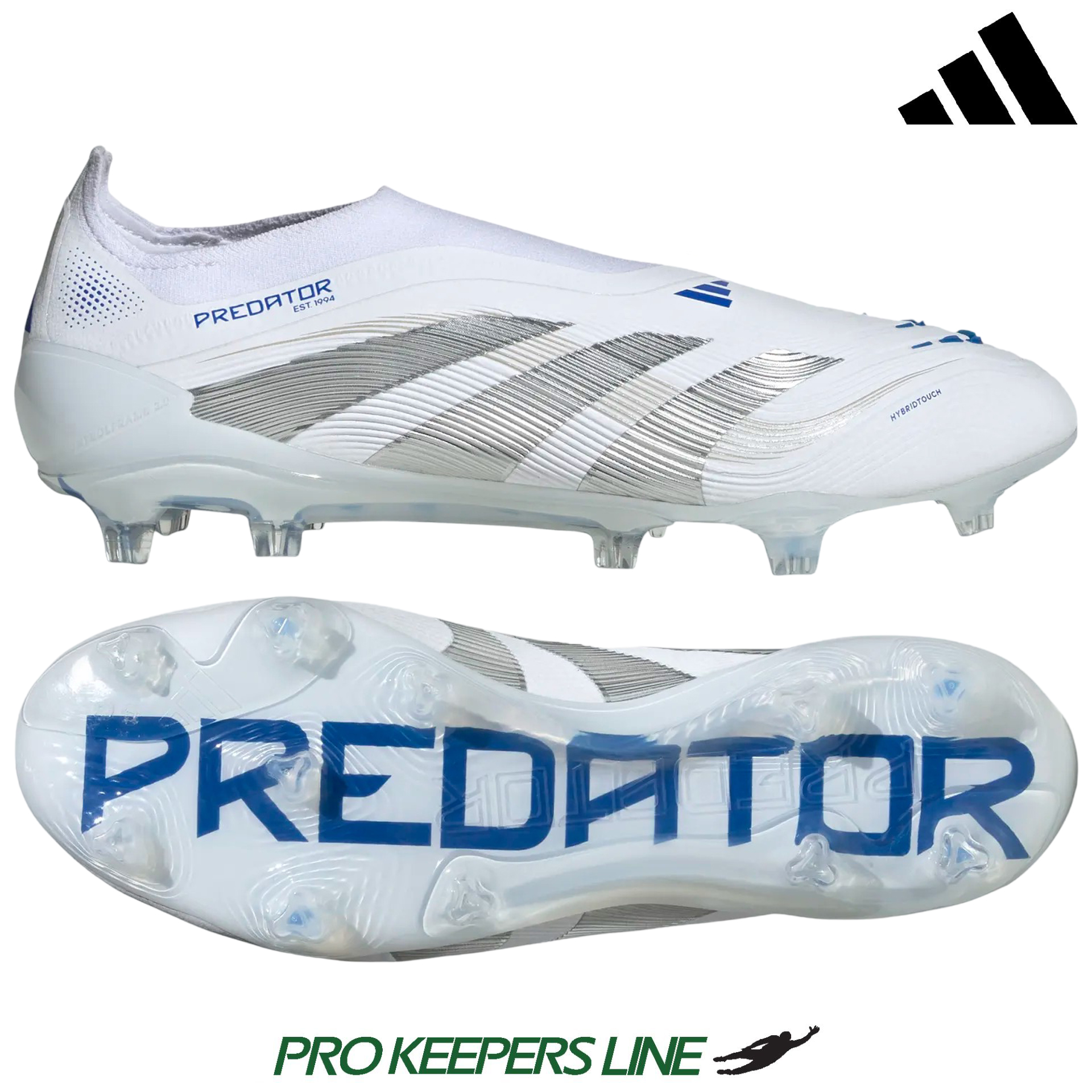 ADIDAS PREDATOR ELITE LL FG WHITE/SILVER METALLIC/BRIGHT ROYAL