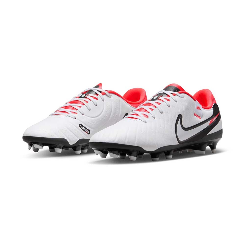 NIKE TIEMPO LEGEND 10 ACADEMY WHITE BLACK BRIGHT CRIMSON US 11 UK 10 EU 45 DV4337 100 US 11 UK 10 EU 45