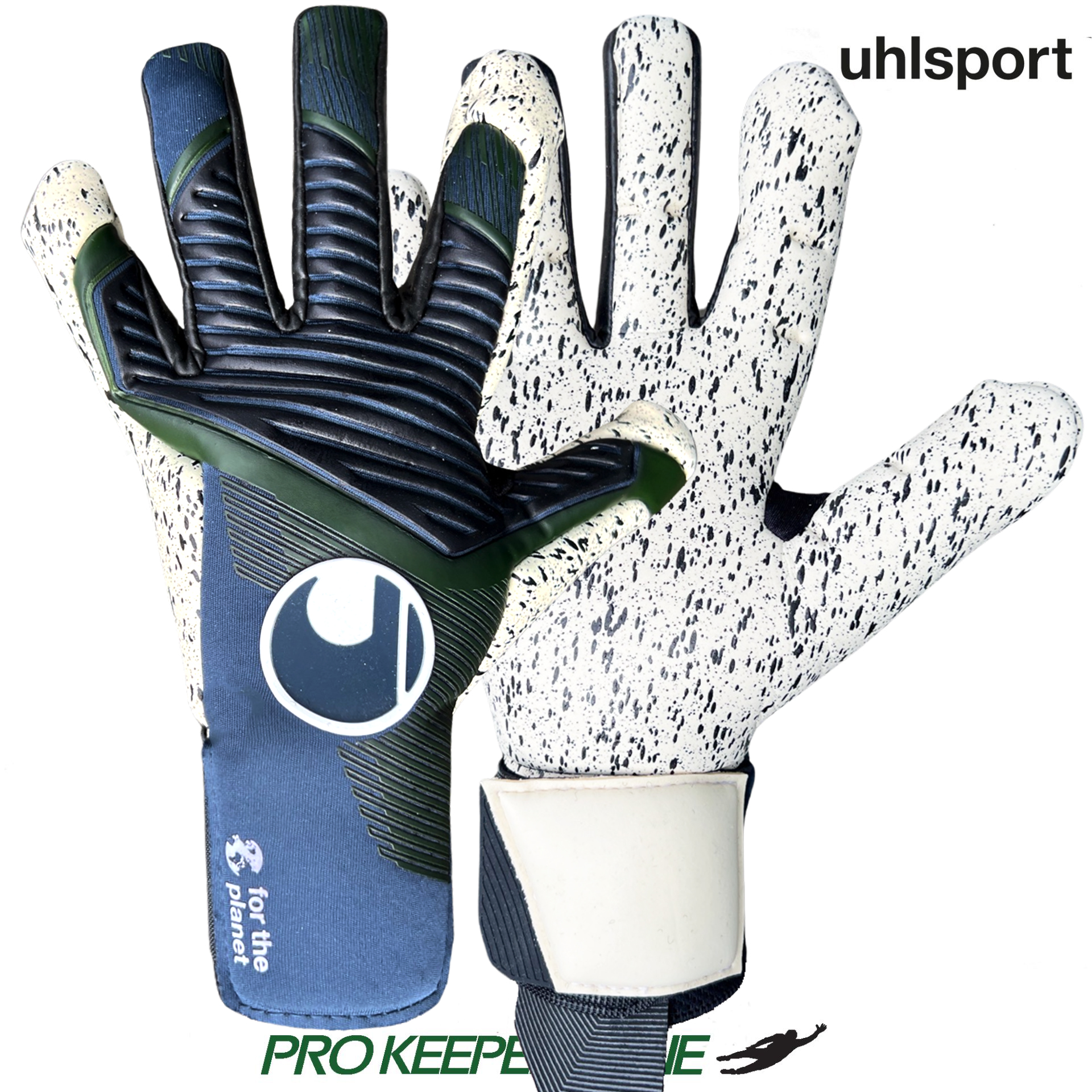 UHLSPORT POWERLINE SUPERGRIP + HN  EARTH EDITION NAVY/GREEN/WHITE