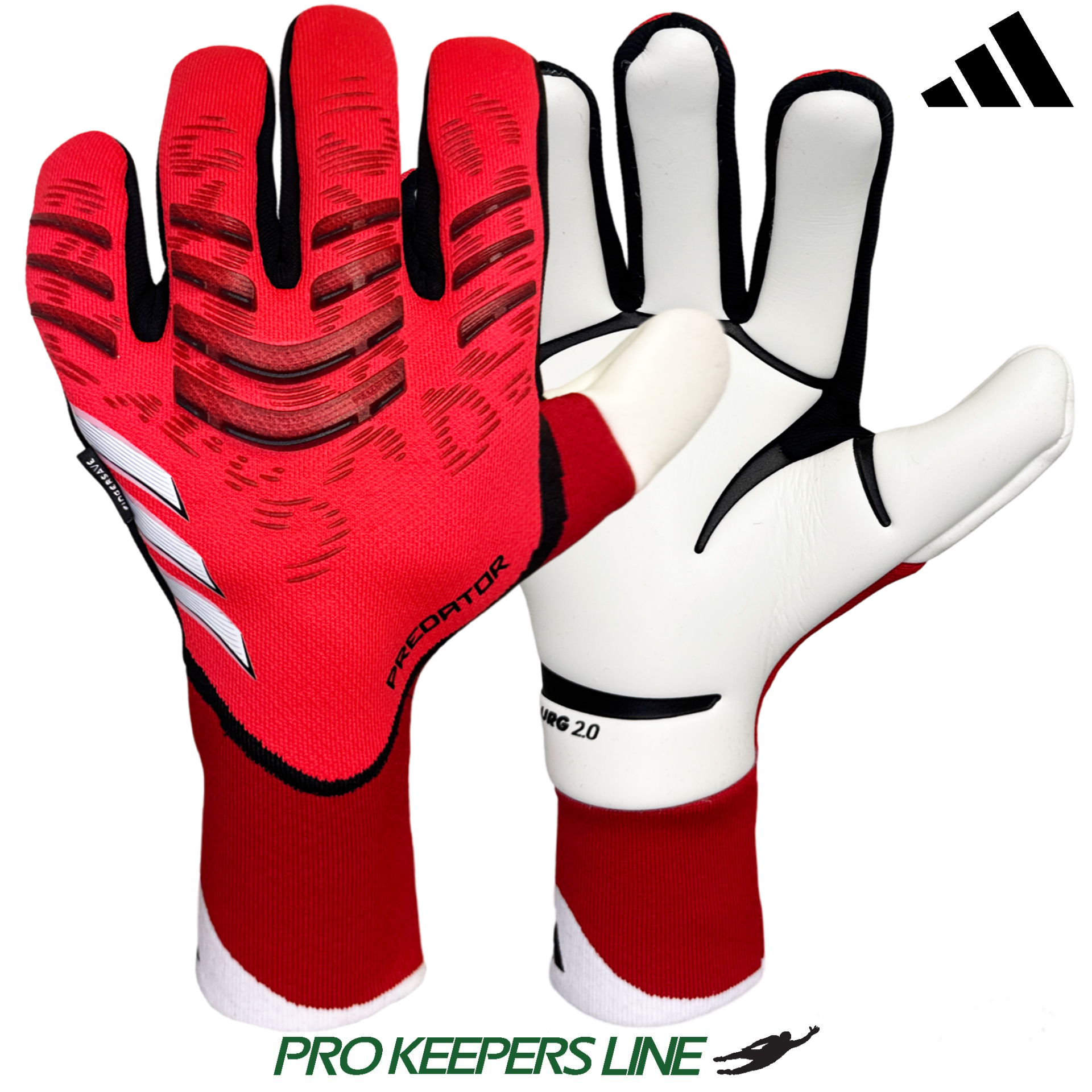 ADIDAS PREDATOR GL PRO FINGERSAVE LUCID RED/LUCID RED/BLACK