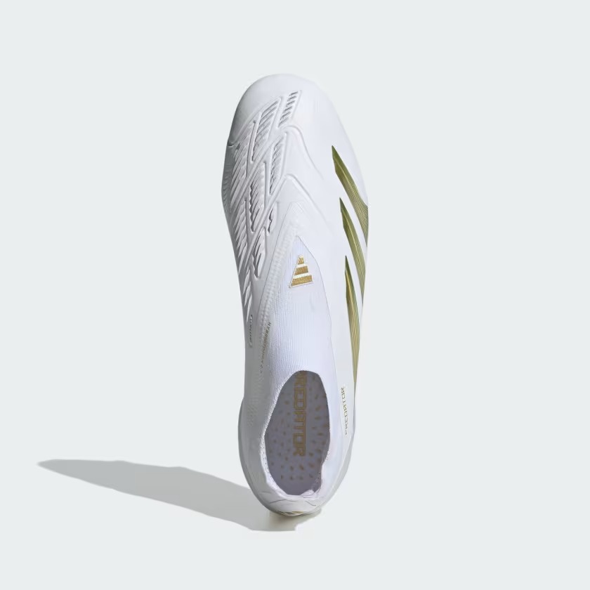 ADIDAS PREDATOR ELITE LL FG FOOTWEAR WHITE METALLIC GOLD FOOTWEAR WHITE