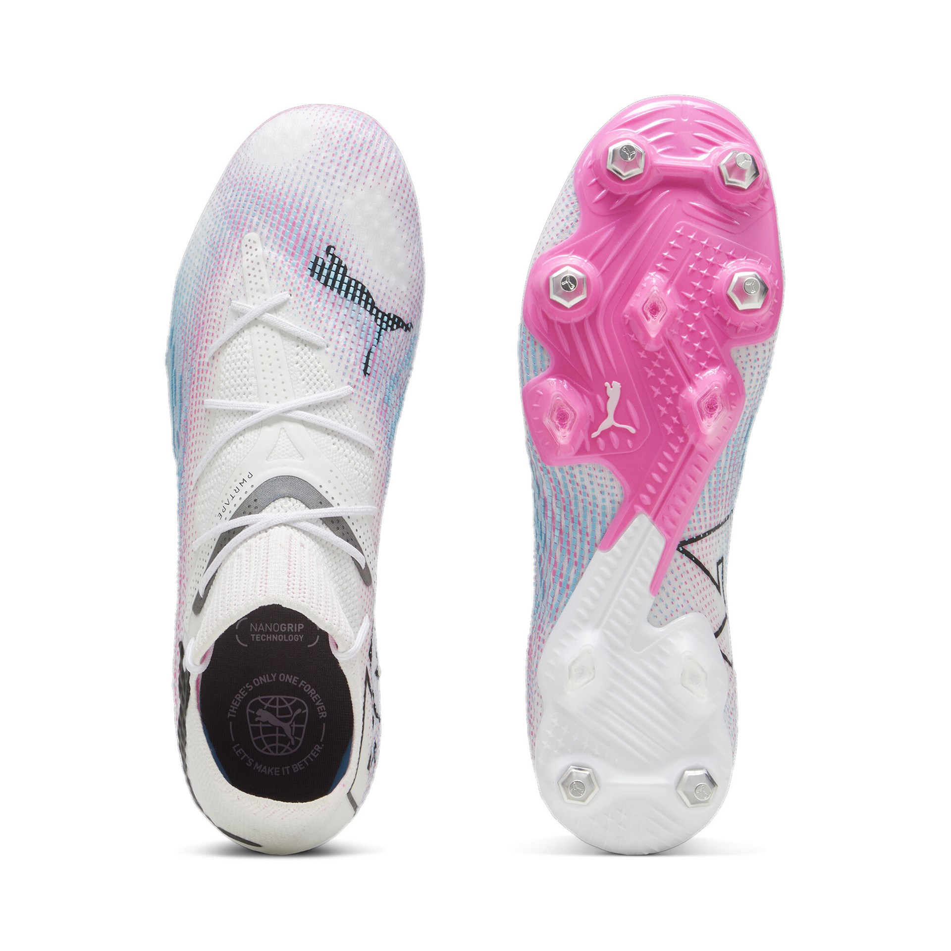 PUMA FUTURE 7 ULTIMATE MXSG PUMA WHITE/PUMA BLACK/POISON PINK