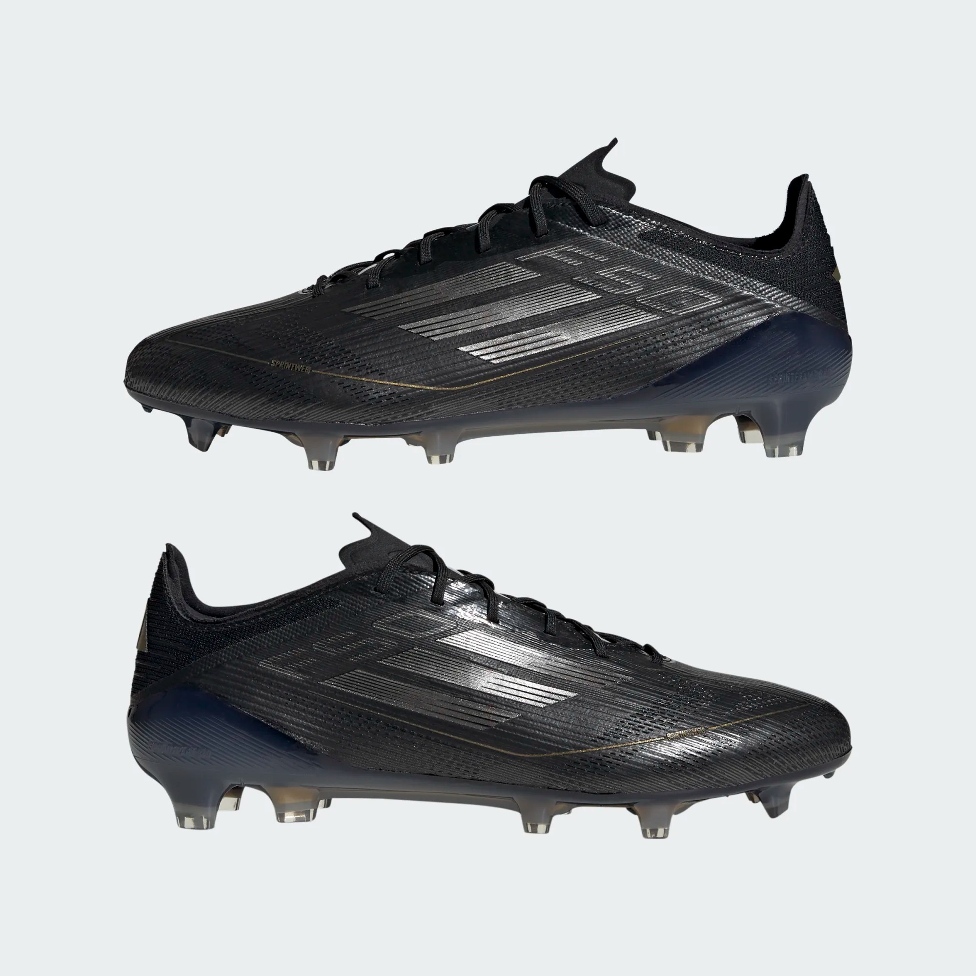 ADIDAS F50 ELITE FG CORE BLACK/IRON METALLIC/GOLD METALLIC