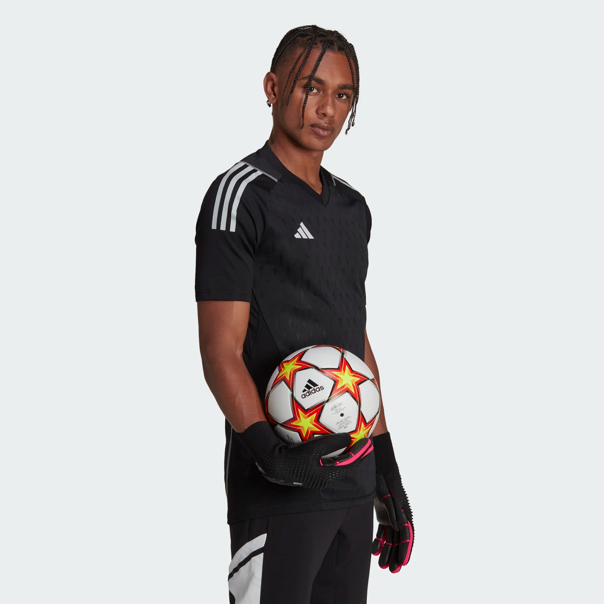 ADIDAS T23 PROMO GK JERSEY SHORT SLEEVE BLACK