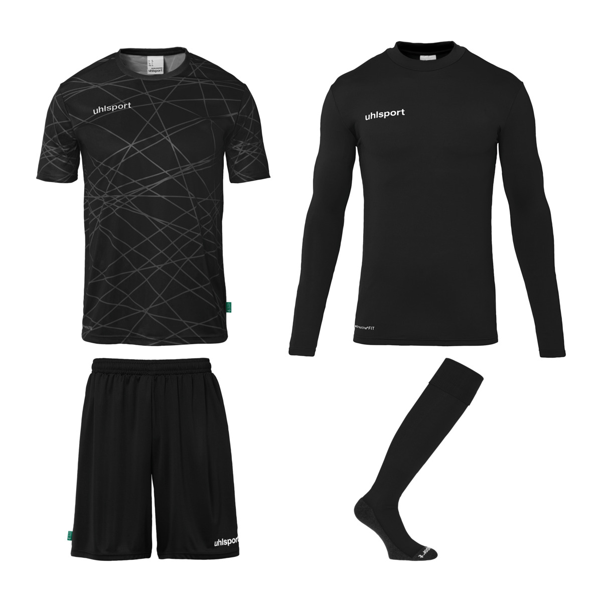 UHLSPORT PREDICTION GOALKEEPER SET BLACK