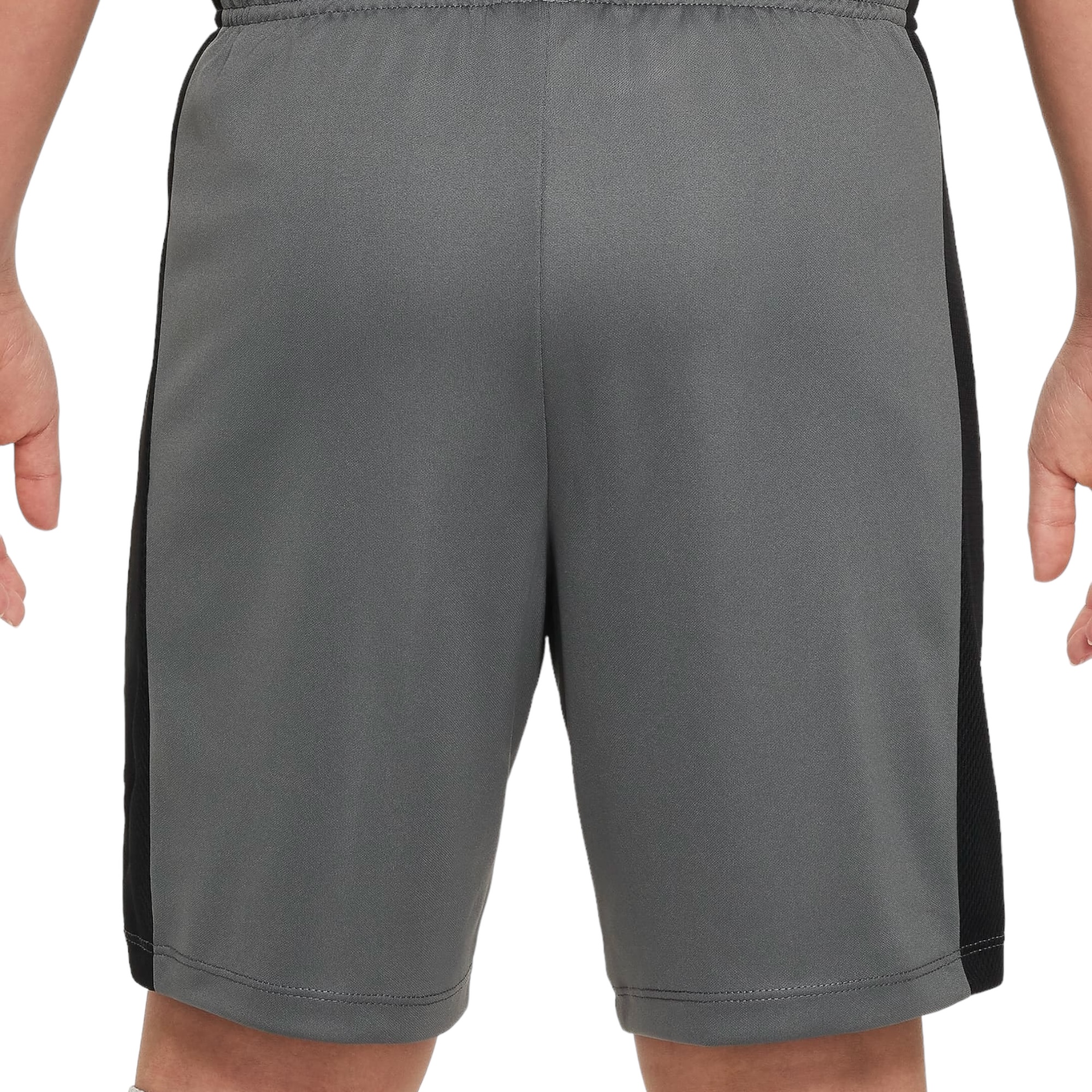 NIKE DRI FIT ACADEMY23 FOOTBALL SHORTS JUNIOR GREY BLACK SUNSET