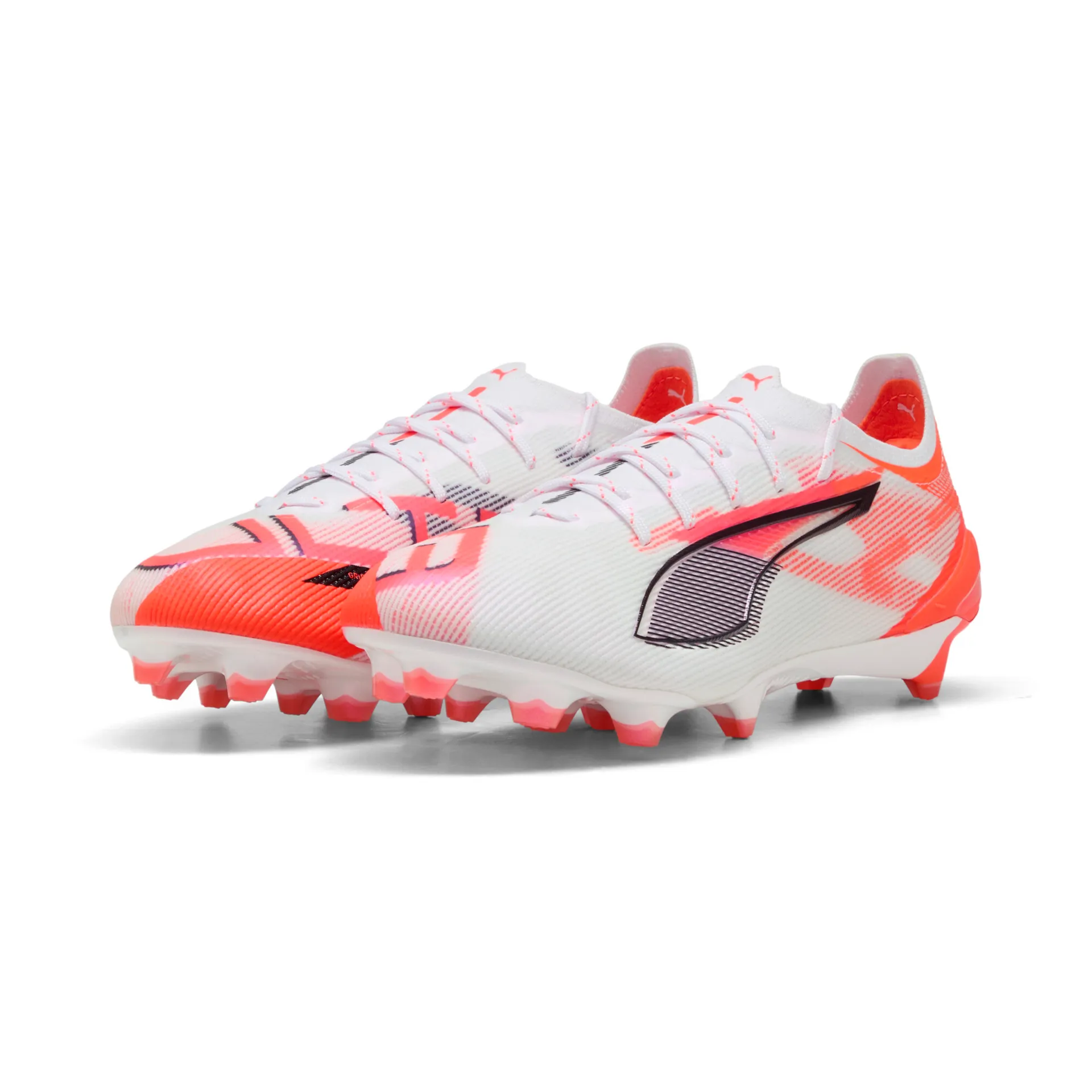 PUMA ULTRA 5 ULTIMATE FG PUMA WHITE-PUMA BLACK-GLOWING RED