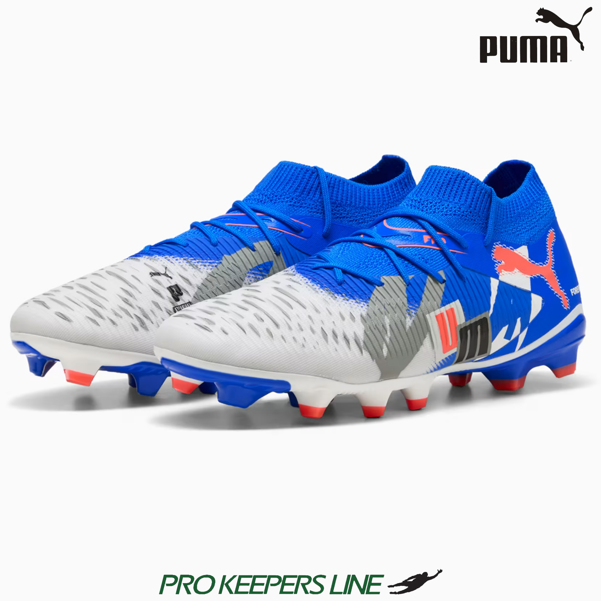 PUMA FUTURE 8 ULTIMATE FOREVER FG PUMA WHITE-ULTRA BLUE-FEATHER GRAY