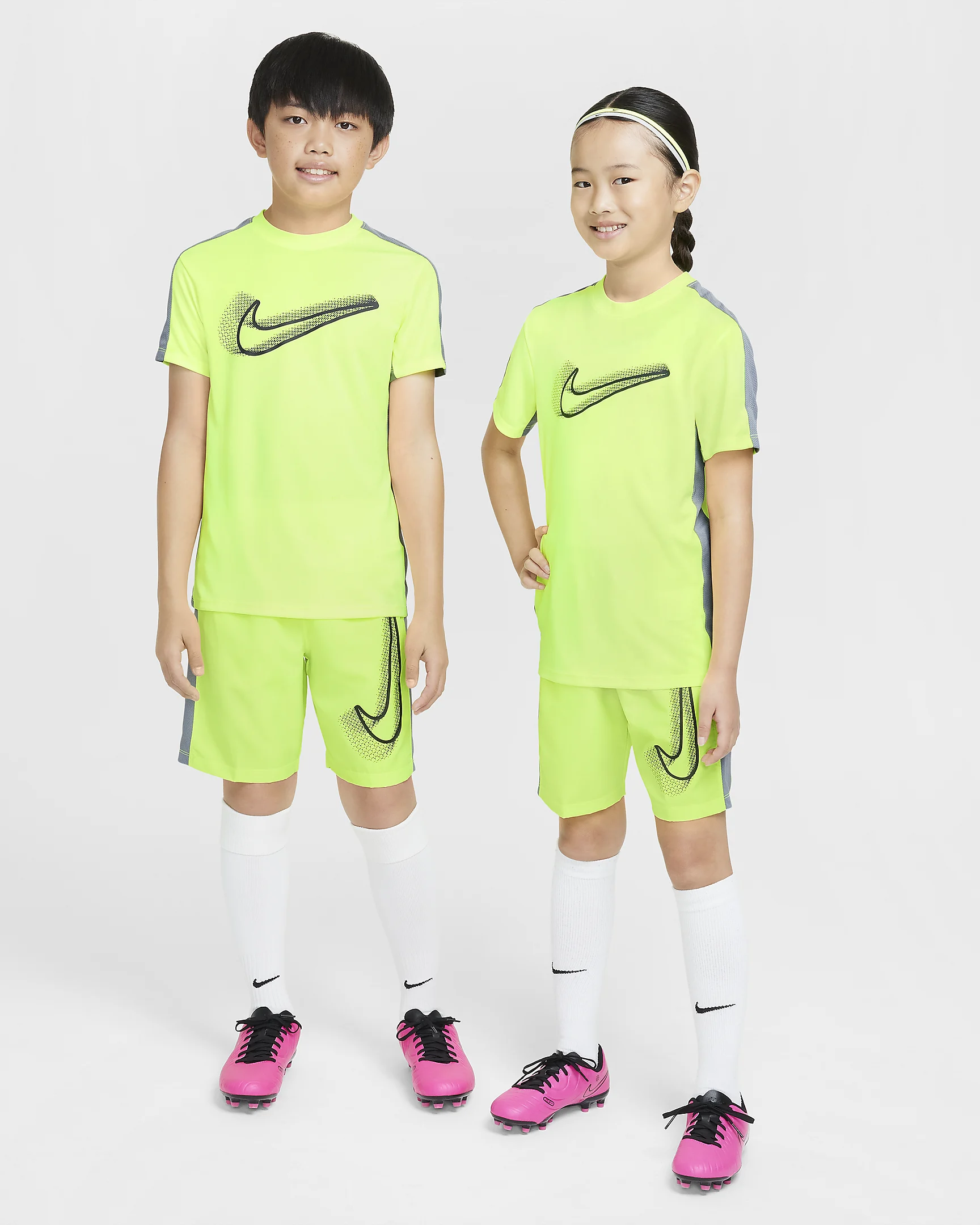 NIKE ACADEMY23 JUNIOR VOLT/COOL GREY/BLACK