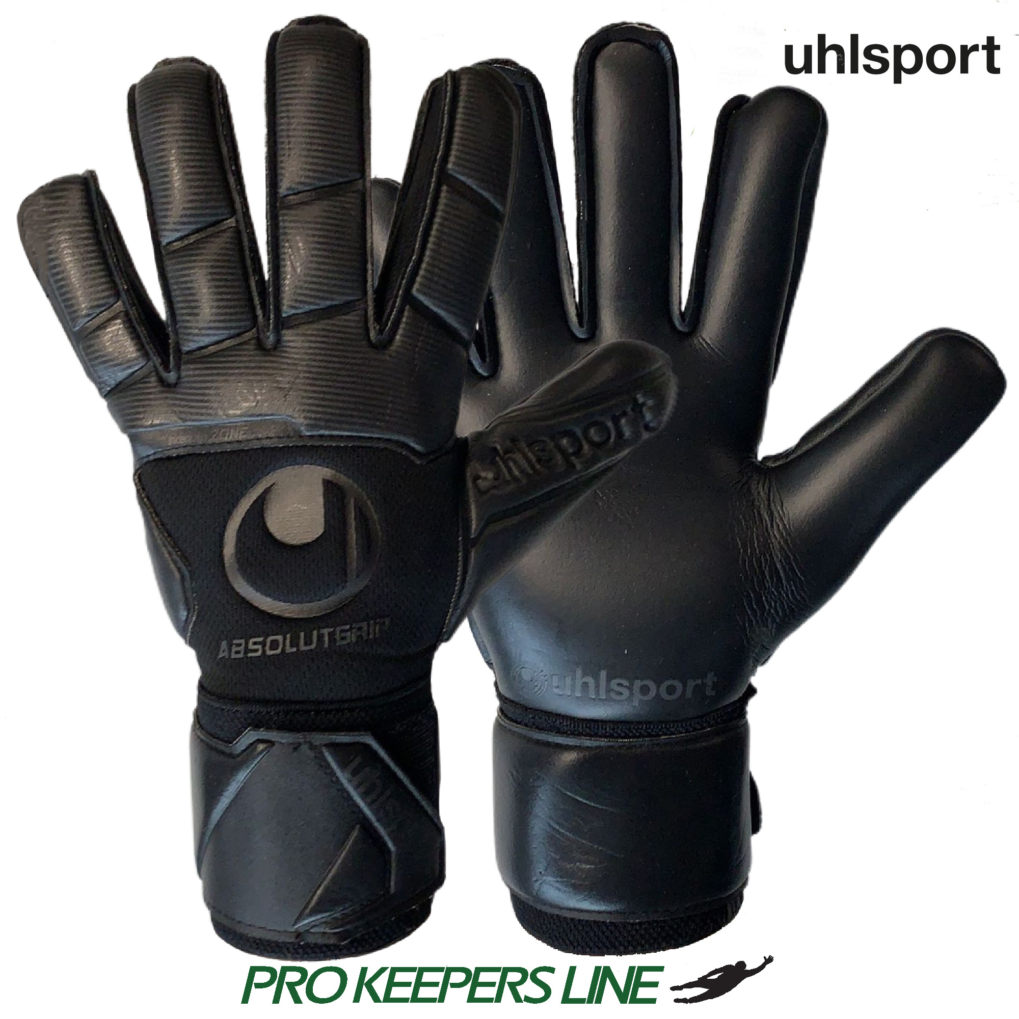 UHLSPORT COMFORT ABSOLUTGRIP BLACK | 8.5 | 101121601-8.5-004