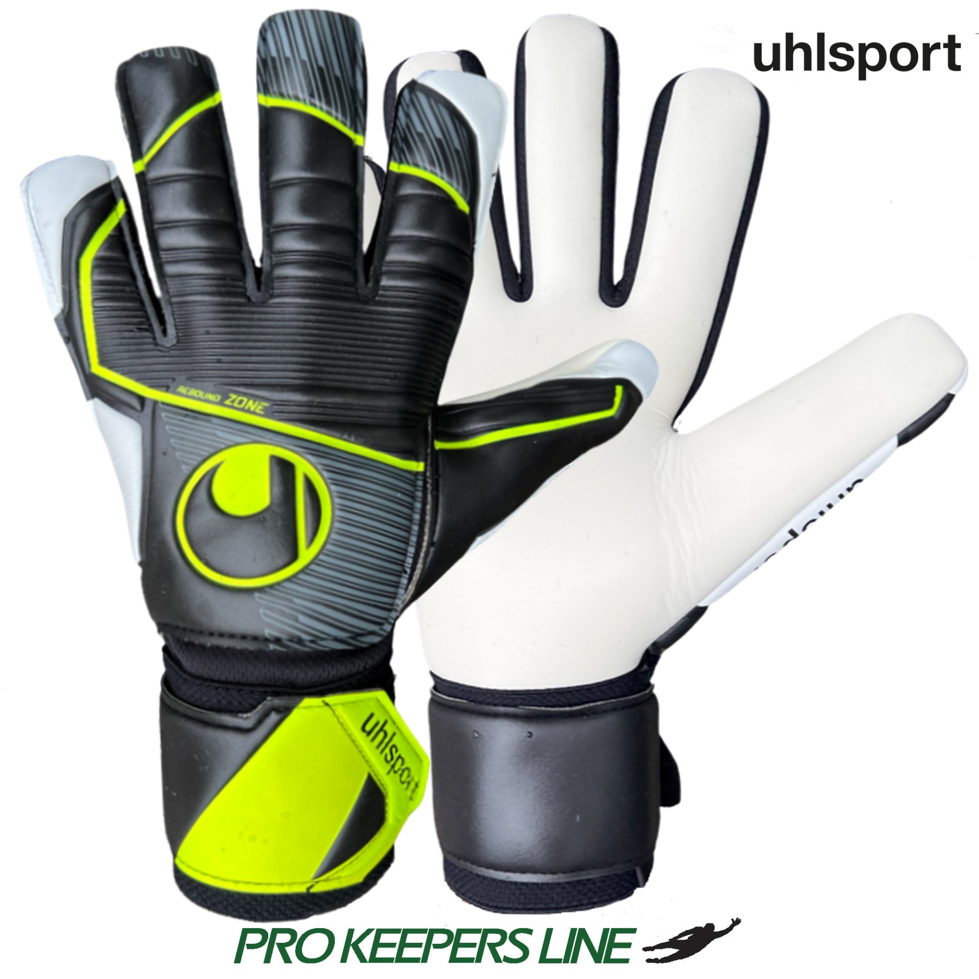 UHLSPORT SUPERSOFT HN FLEX FRAME BLACK/FLUO YELLOW