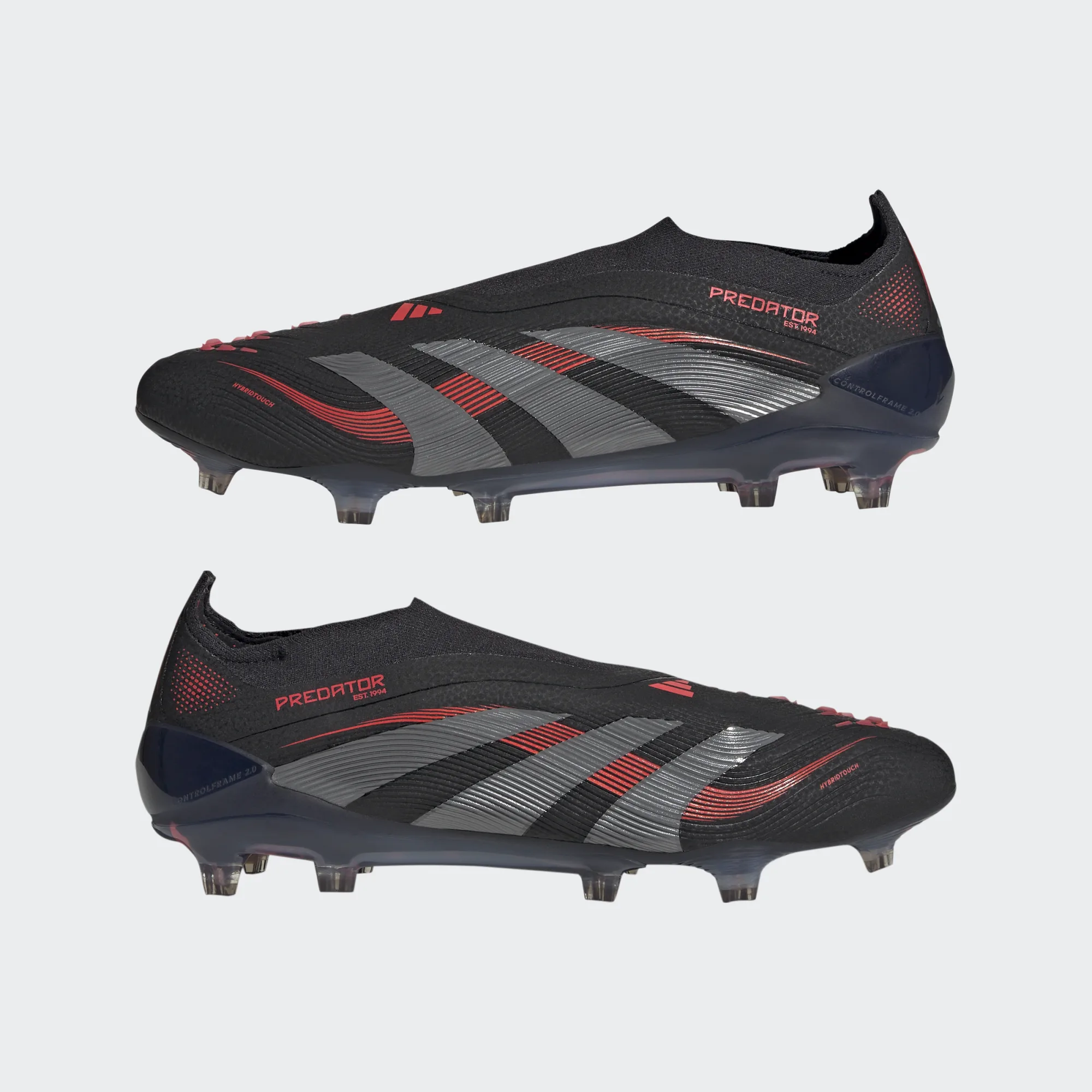 ADIDAS PREDATOR ELITE LL FG CORE BLACK/ GREY FOUR / LUCID RED