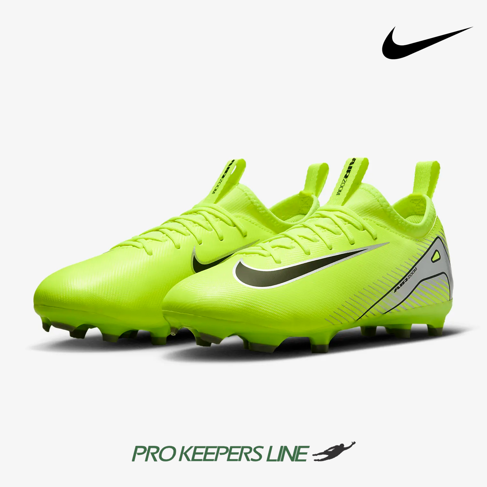 NIKE JR ZOOM VAPOR 16 ACADEMY FG/MG VOLT/BLACK