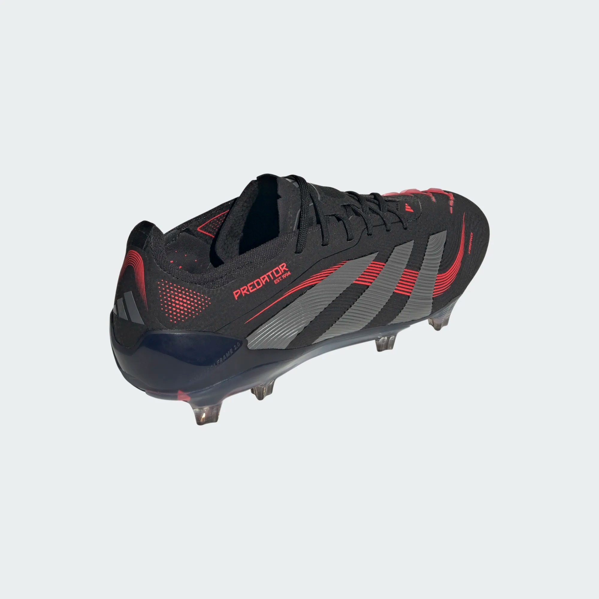 ADIDAS PREDATOR ELITE FG CORE BLACK/ GREY FOUR / LUCID RED