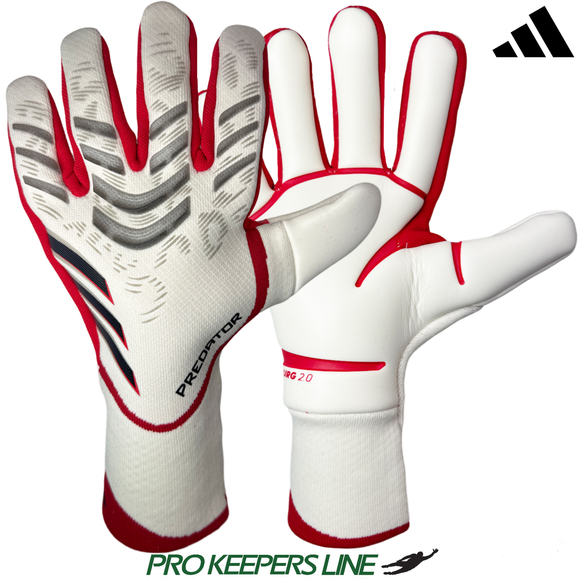 ADIDAS PREDATOR GL PRO WHITE/PURE RUBY/BLACK