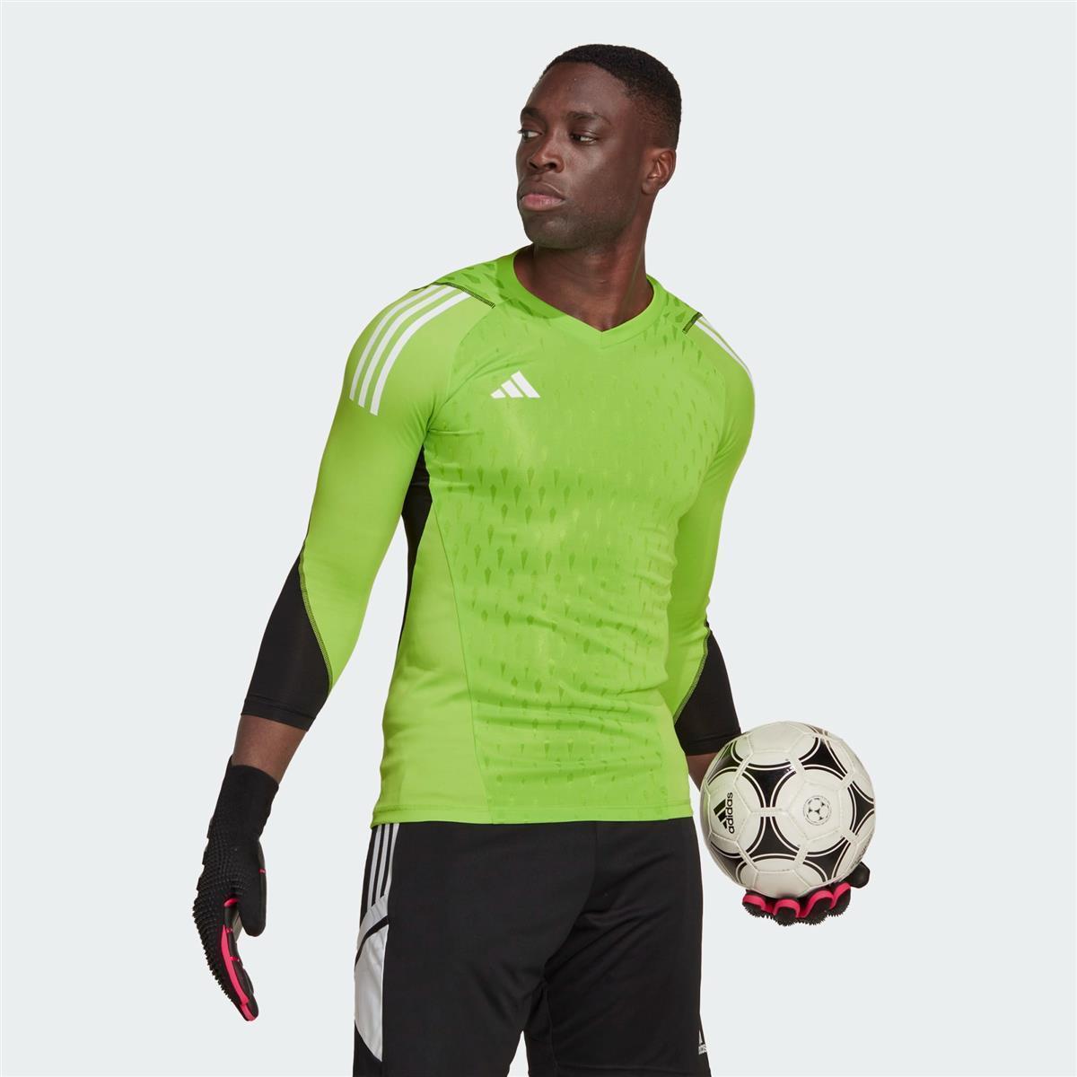 ADIDAS T23 PROMO GK JERSEY LS TEAM SEMI SOLAR GREEN 