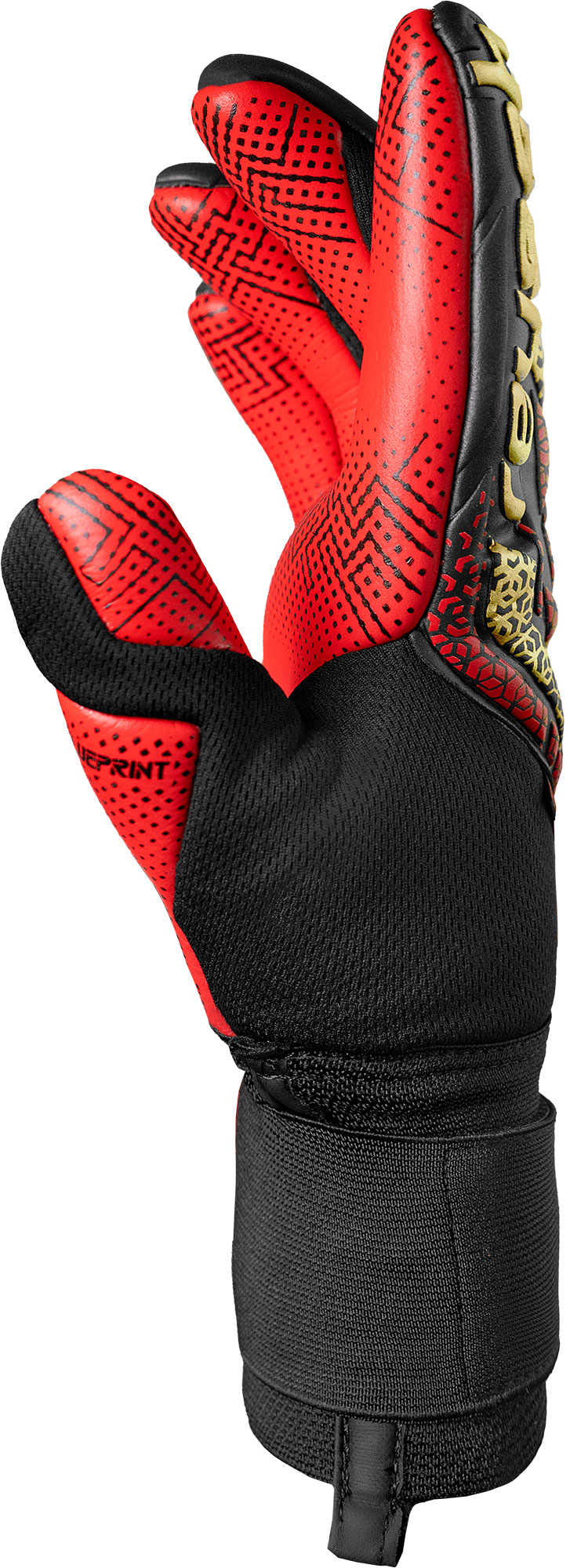 REUSCH ATTRAKT GOLD X GLUPRINT BLACK/GOLD/FIRY RED