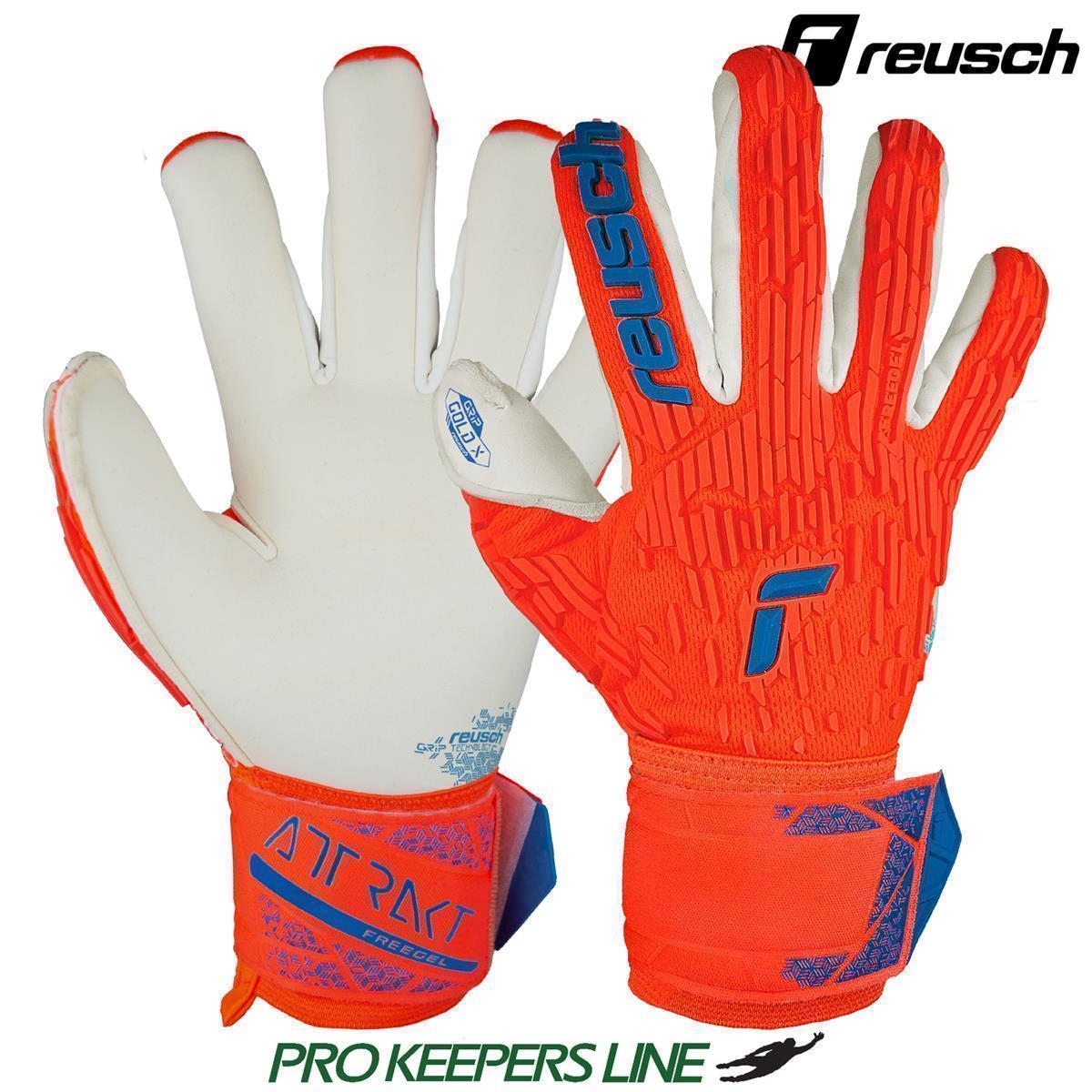 REUSCH ATTRAKT GOLD X FREEGEL HYPER ORANGE/ELECTRIC BLUE