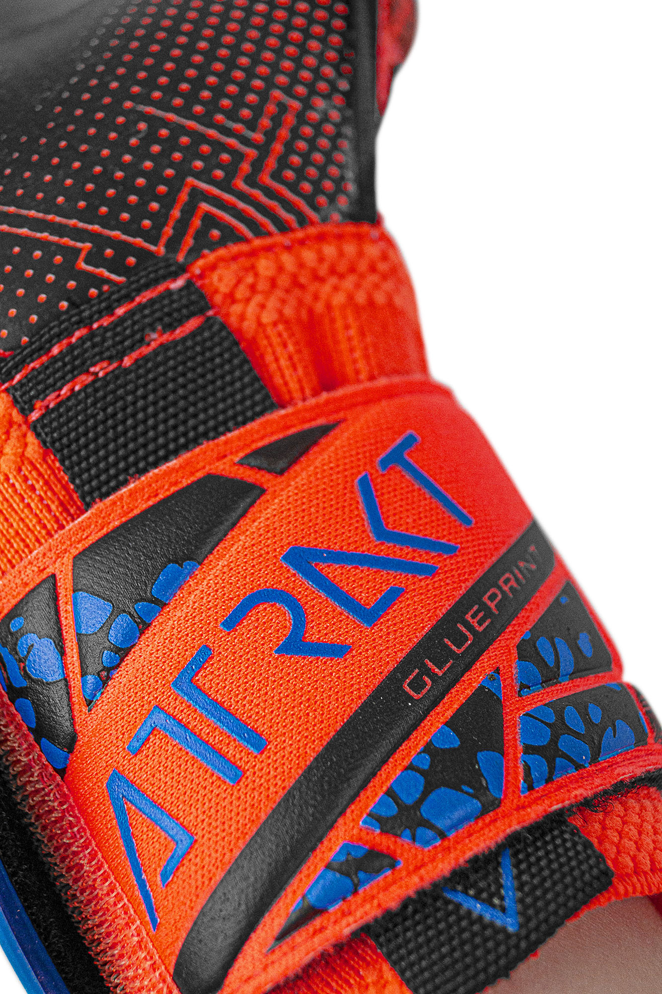 REUSCH ATTRAKT GOLD X EVOLUTION GLUEPRINT HYPER ORANGE/ELECTRIC BLUE/BLACK