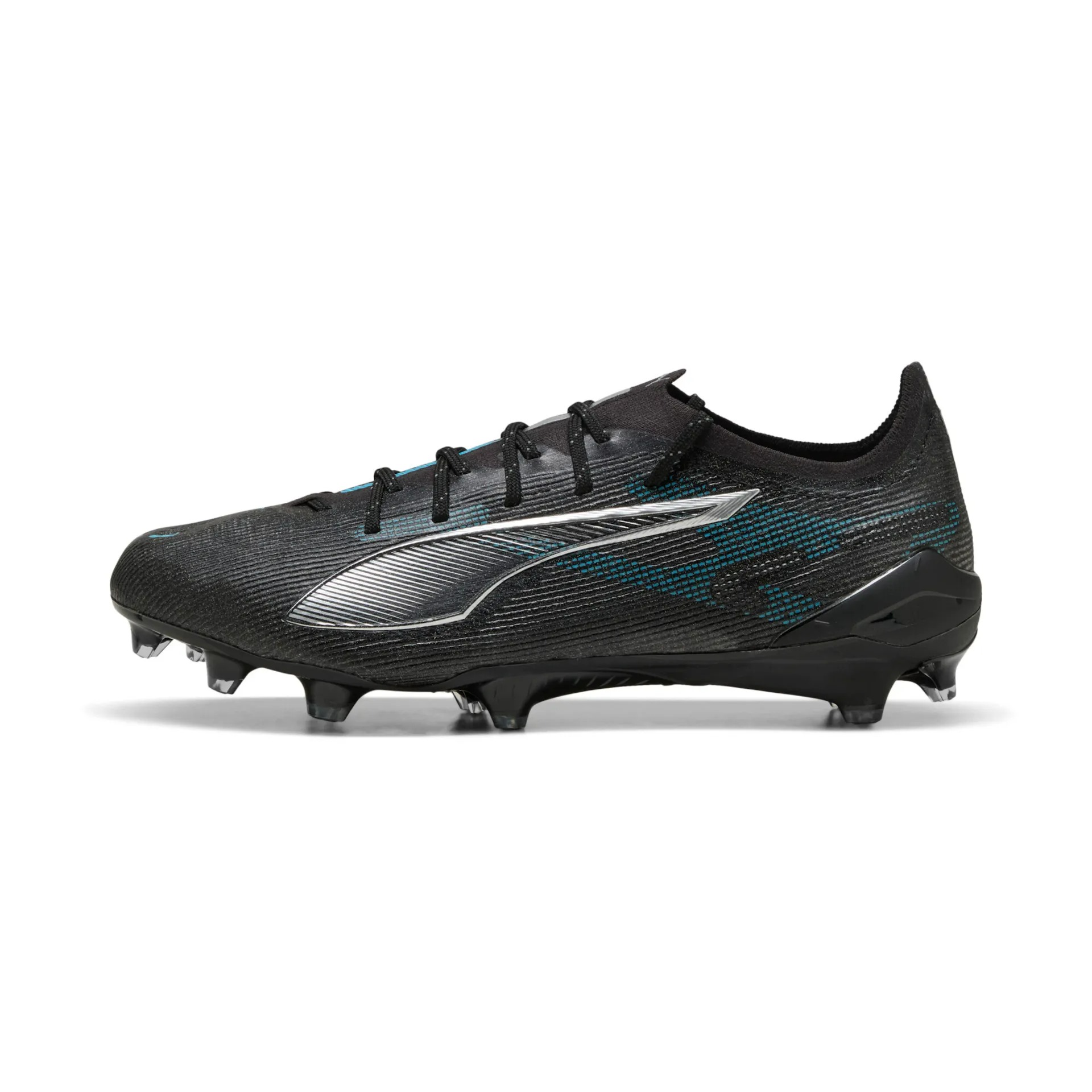 PUMA ULTRA 5 ULTIMATE FG PUMA BLACK-PUMA SILVER-BIGHT AQUA