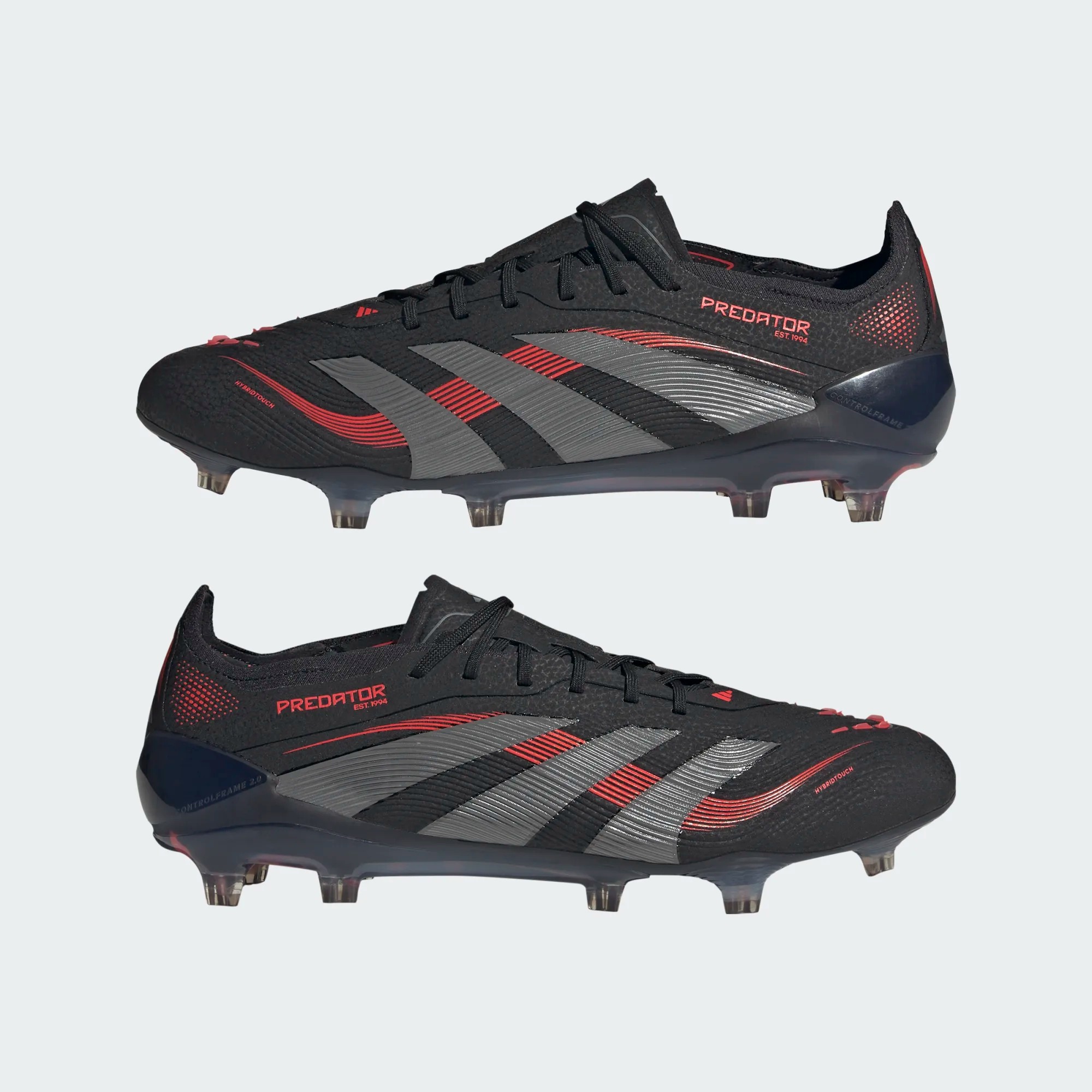 ADIDAS PREDATOR ELITE FG CORE BLACK/ GREY FOUR / LUCID RED