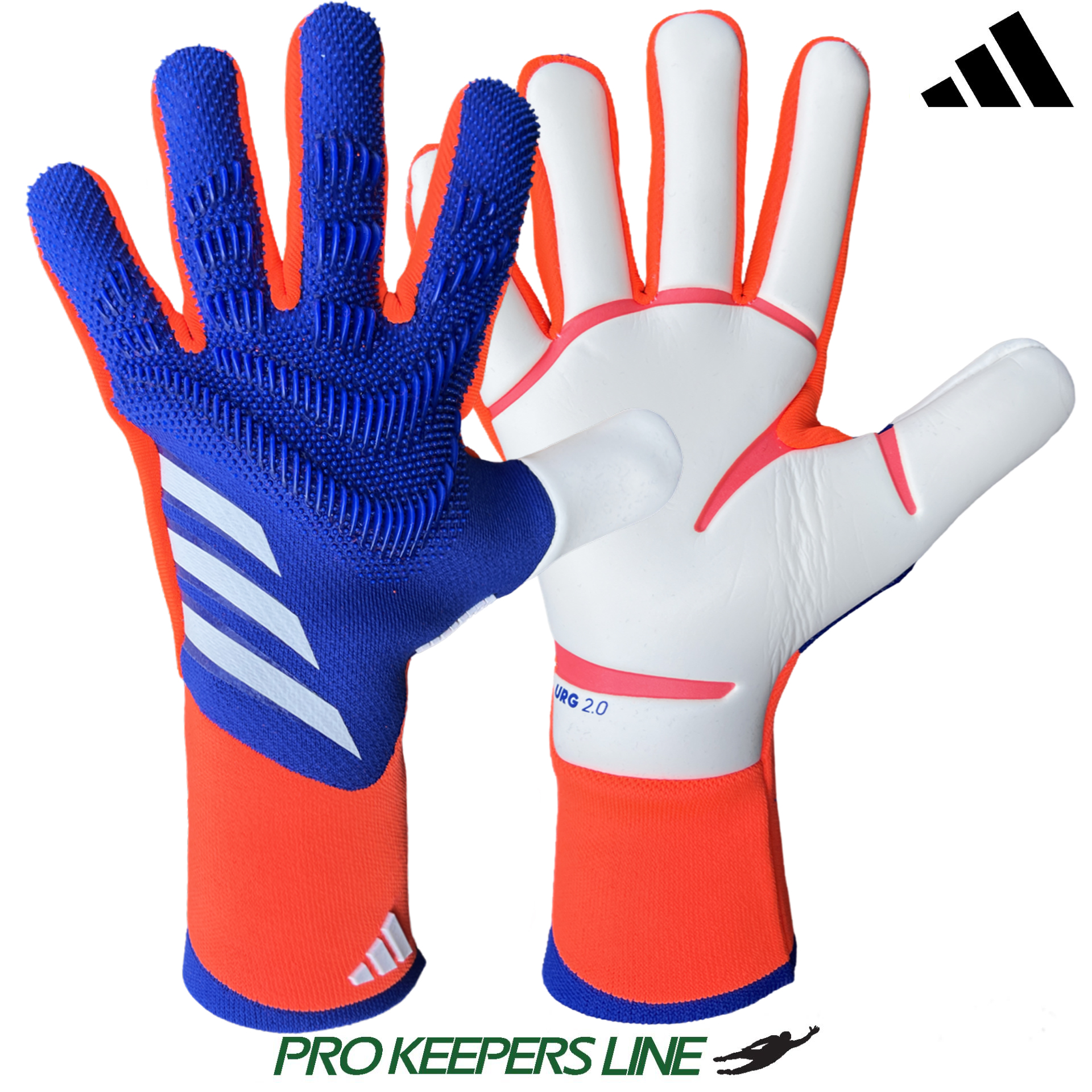 ADIDAS PREDATOR GL PRO LUCID BLUE/SOLAR RED/WHITE