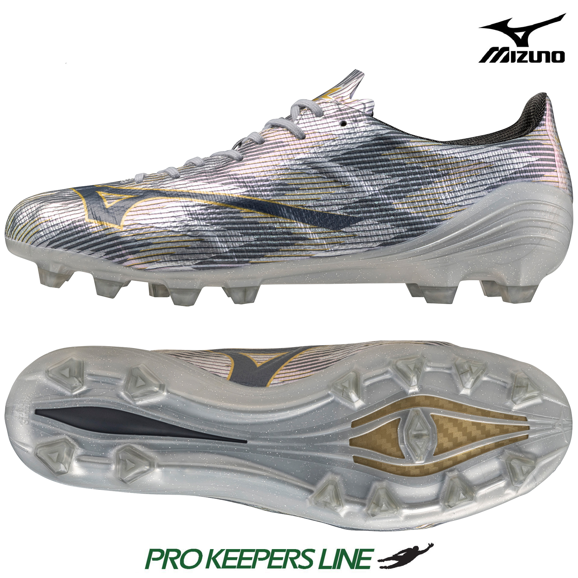 MIZUNO ALPHA II ELITE FG GALAXY SILVER/8605 C/GOLD