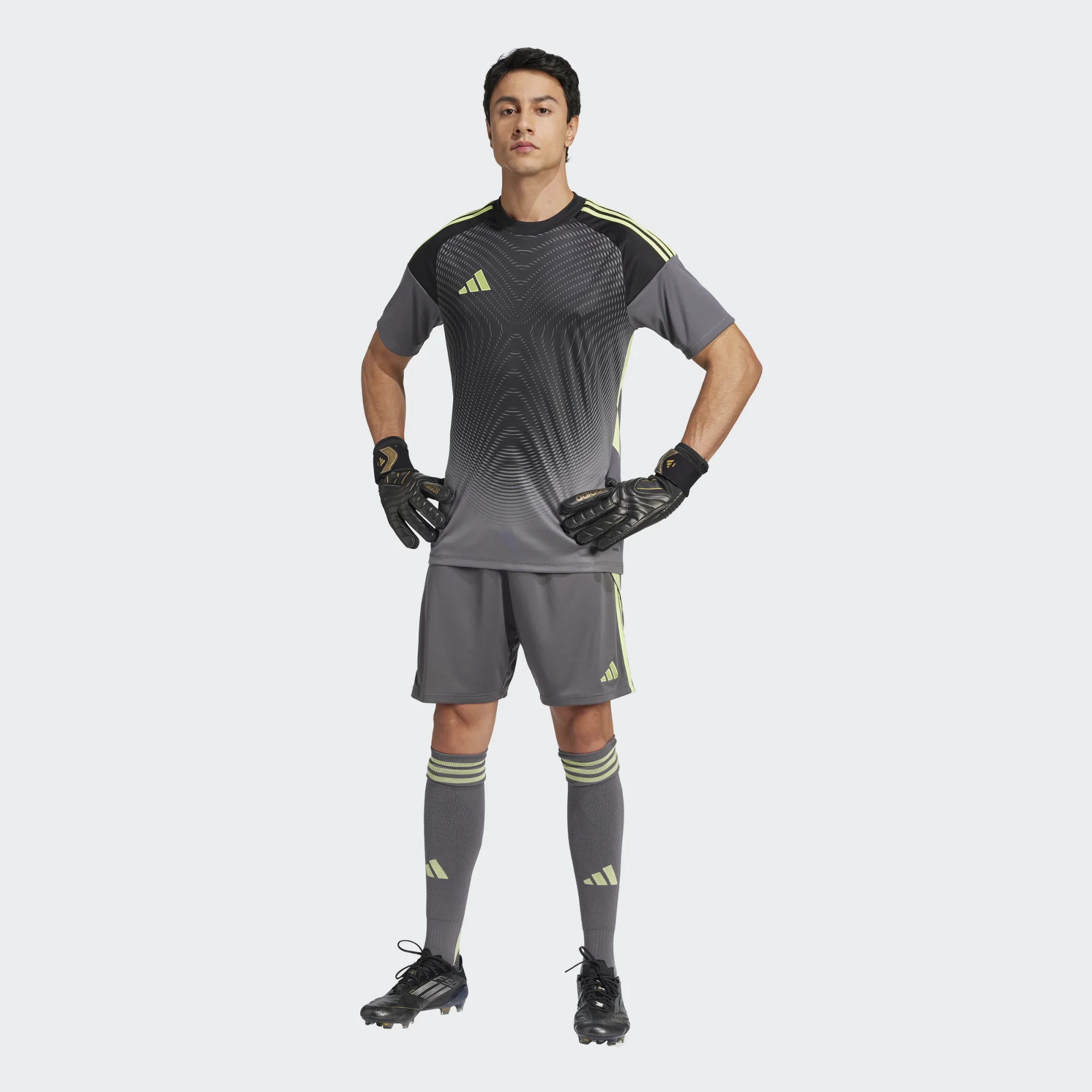 ADIDAS TIRO25 COMPETITION GK JERSEY SHORT SLEEVE GREY FIVE