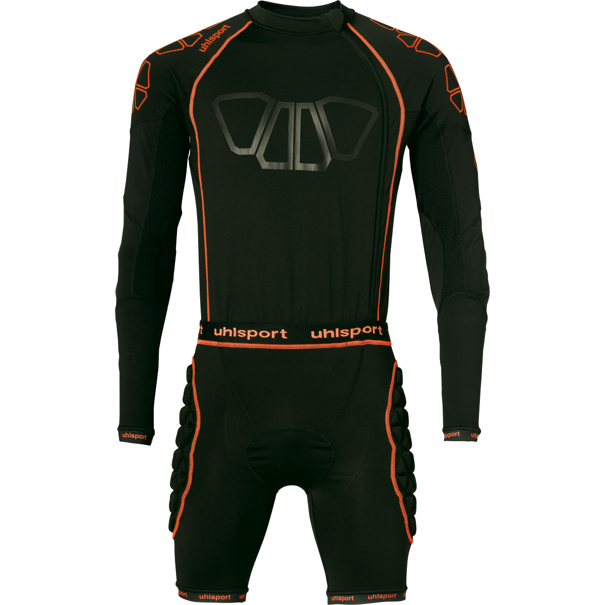 UHLSPORT BIONIKFRAME BODYSUIT BLACK/FLUO ORANGE