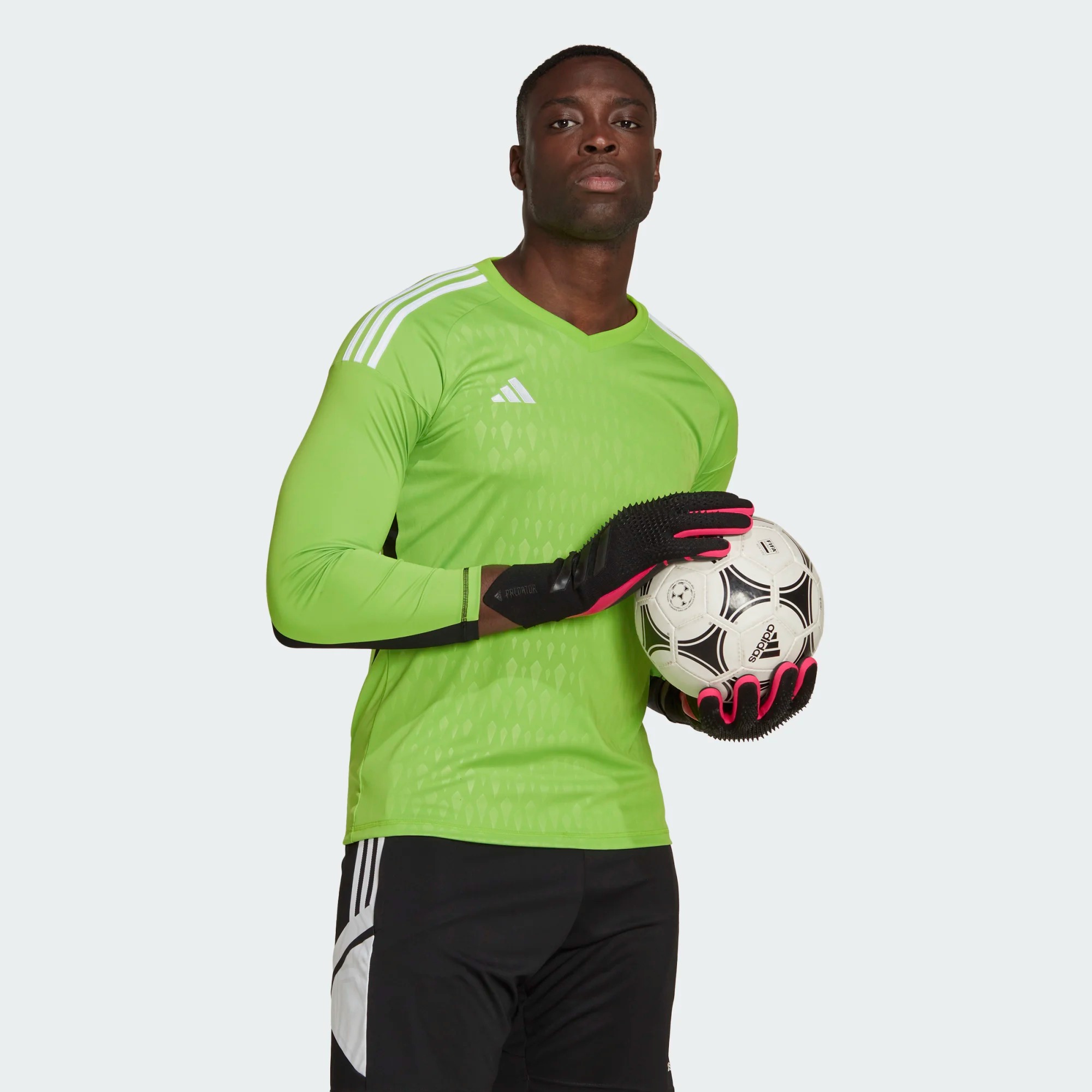 ADIDAS T23 COMPETITION GK JERSEY LS TEAM SEMI SOLAR GREEN